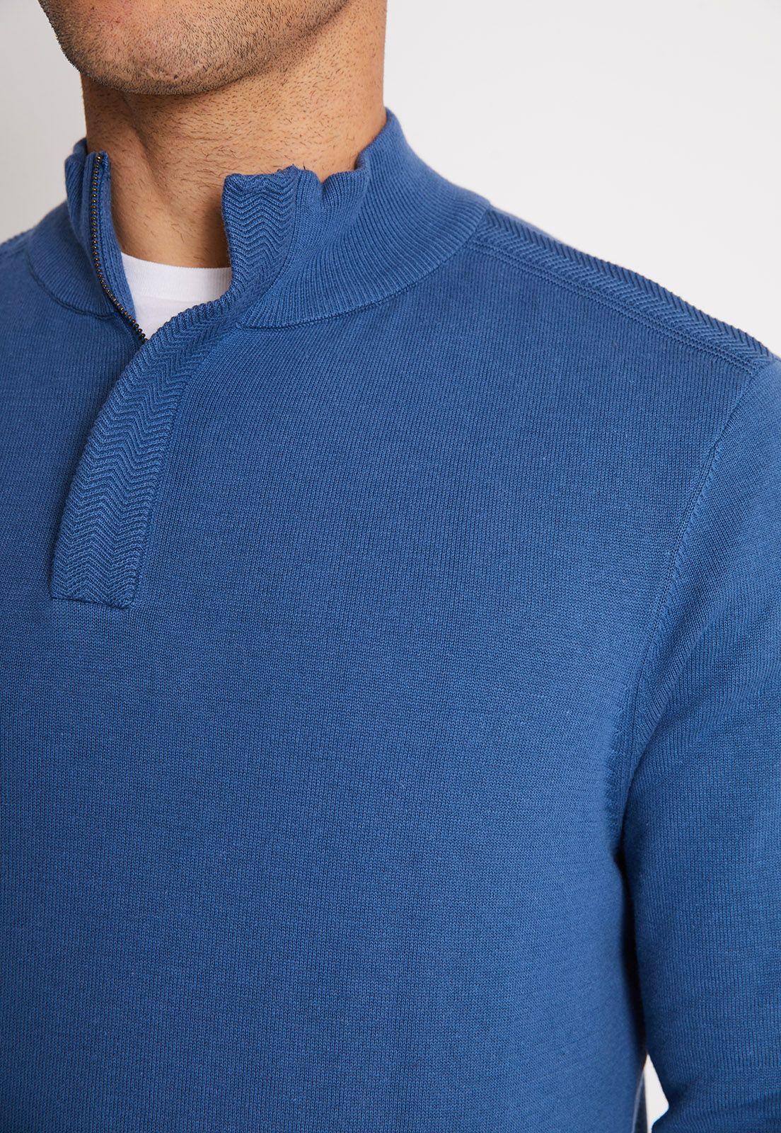 Sweater Hombre Con Cierre Denim-2