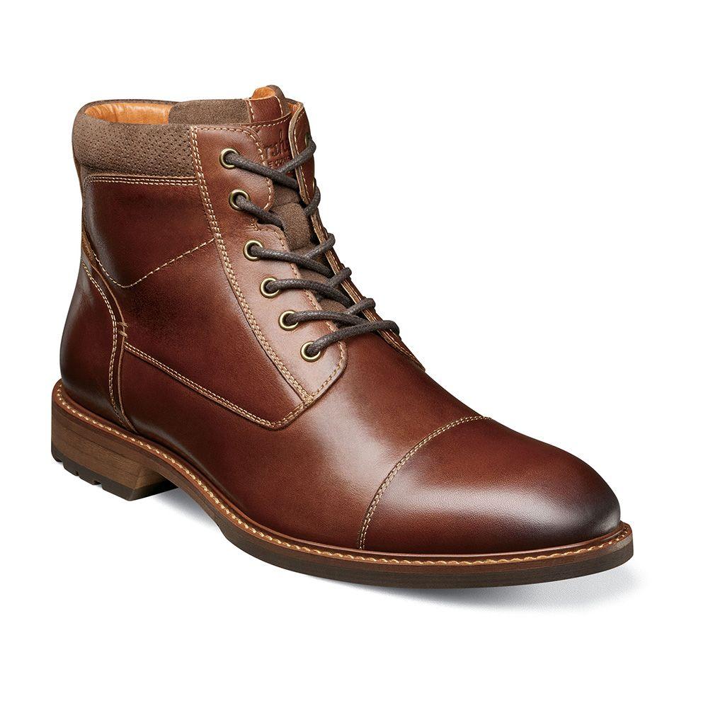 Botines Lodge Cap Toe Lace Up Boot Café-0