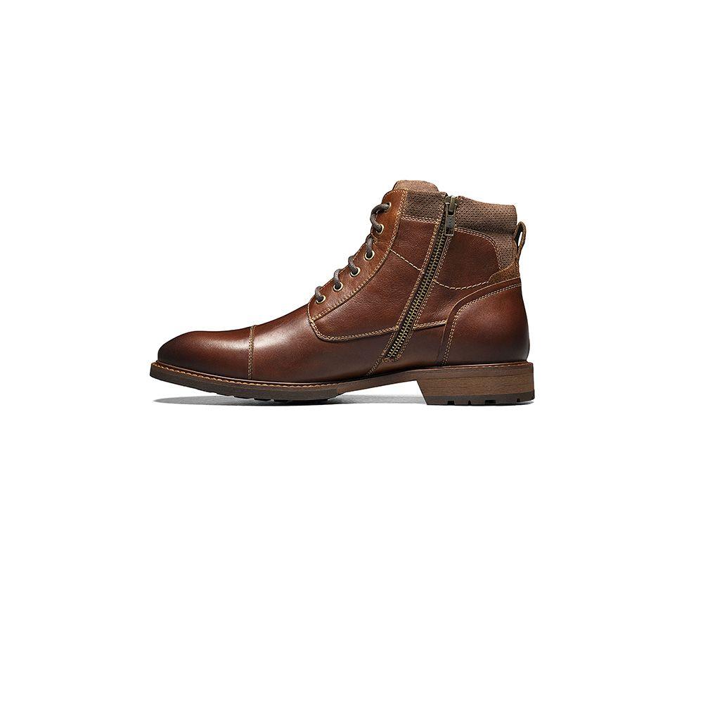 Botines Lodge Cap Toe Lace Up Boot Café-1