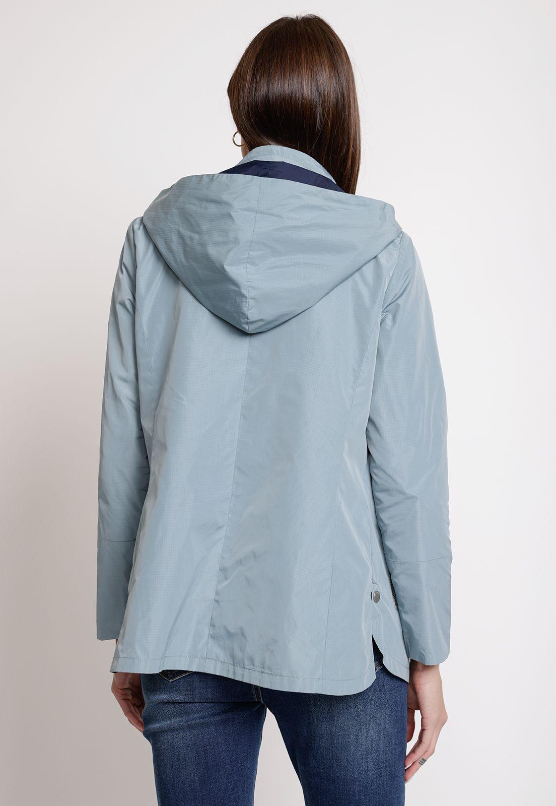 Chaqueta de Mujer Reversible Modelo Eva Color Celeste-2