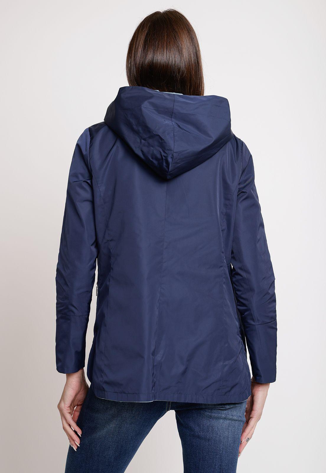 Chaqueta de Mujer Reversible Modelo Eva Color Celeste-3
