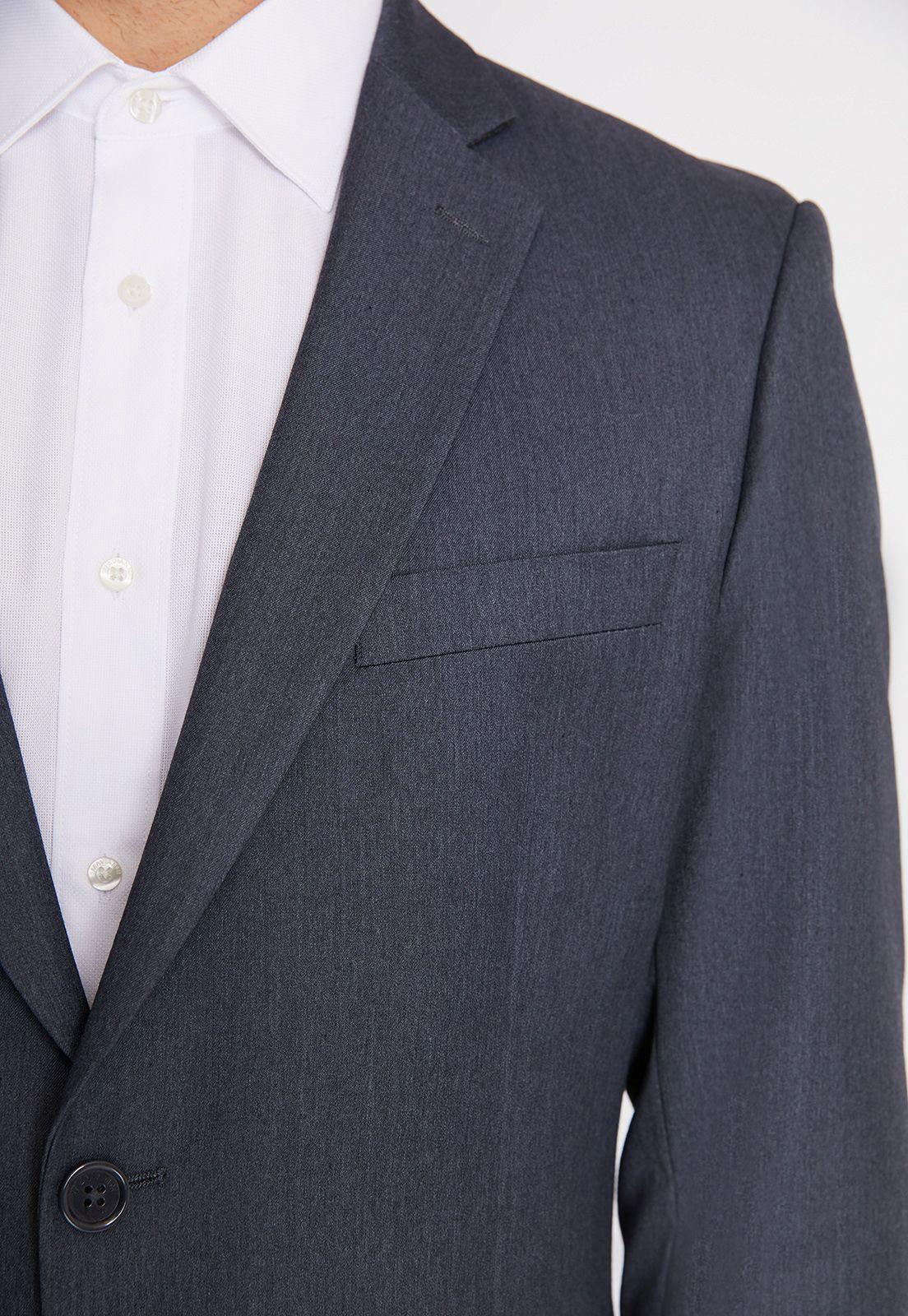 Traje Formal Hombre Regular Twill Marengo-3
