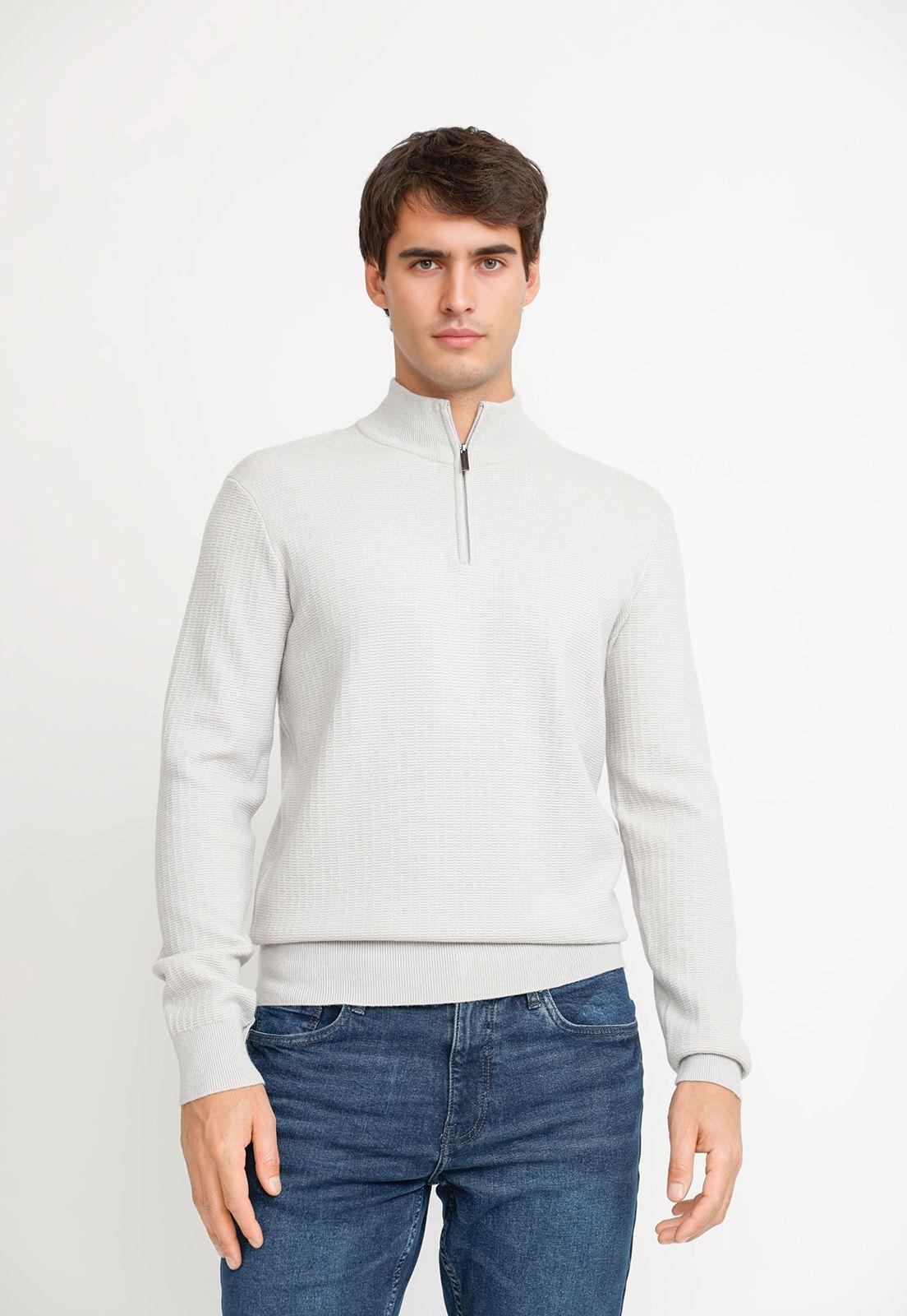 Tejido Casual Hombre Gris-0