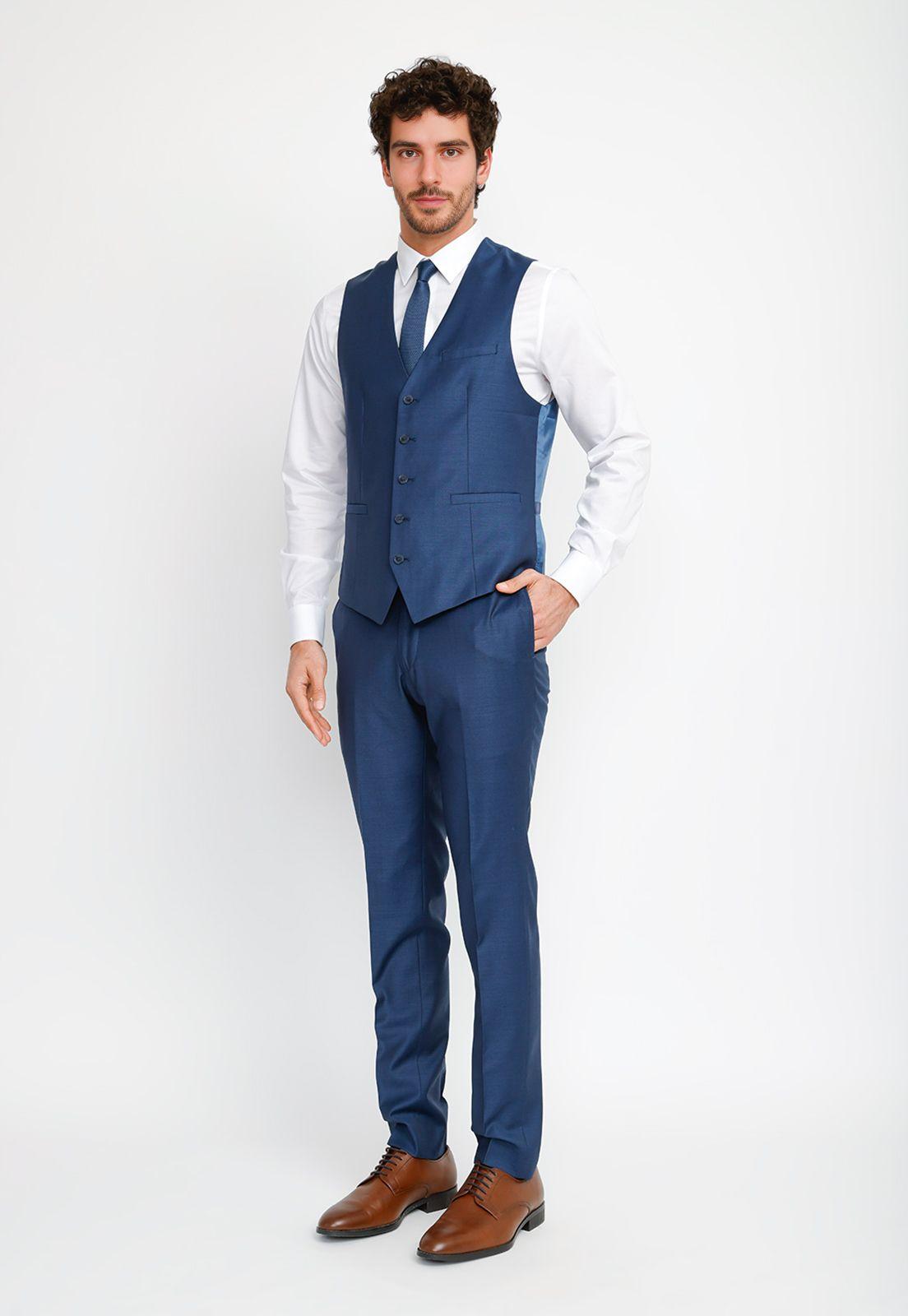 Gilet Formal Hombre Azul Willow-3