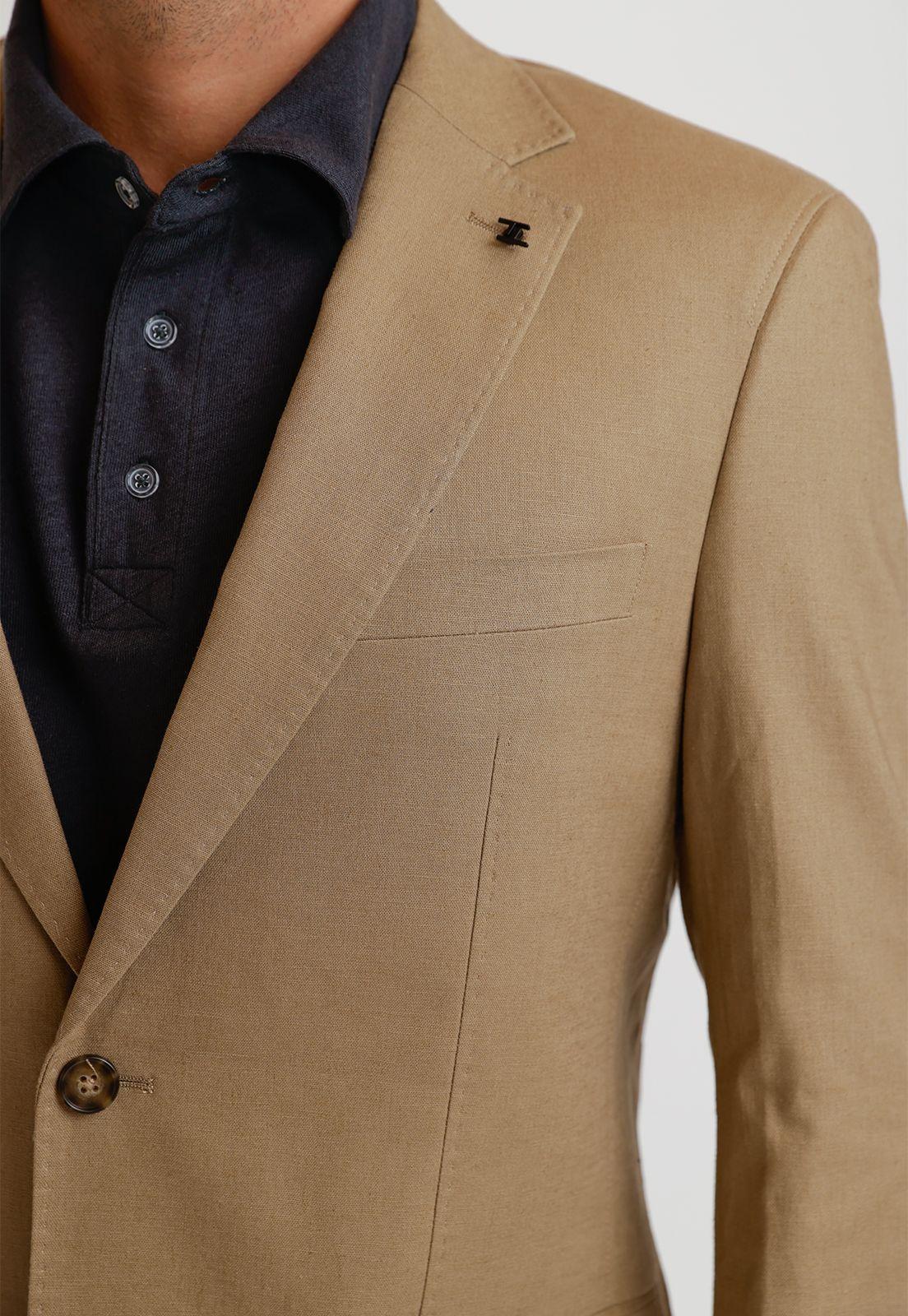 Chaqueta Hombre Lino Cesar Arena-2