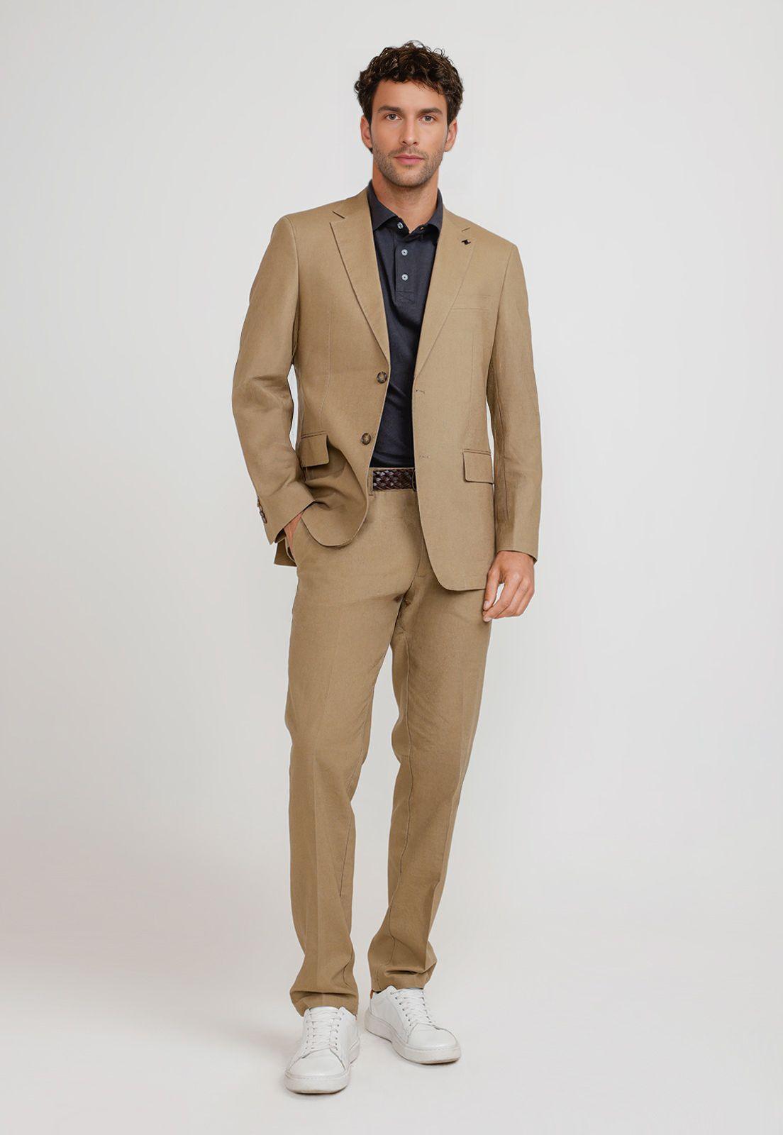 Chaqueta Hombre Lino Cesar Arena-3