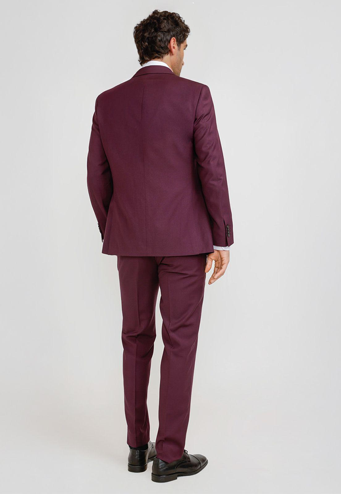 Traje Hombre Formal Graduación Burdeo-1