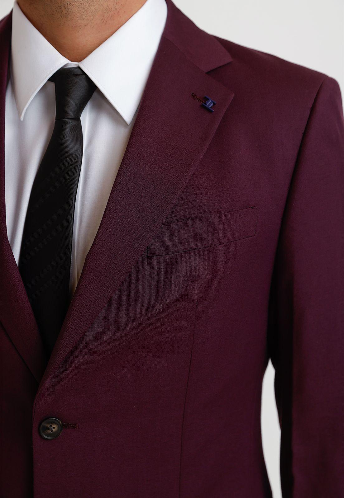 Traje Hombre Formal Graduación Burdeo-2
