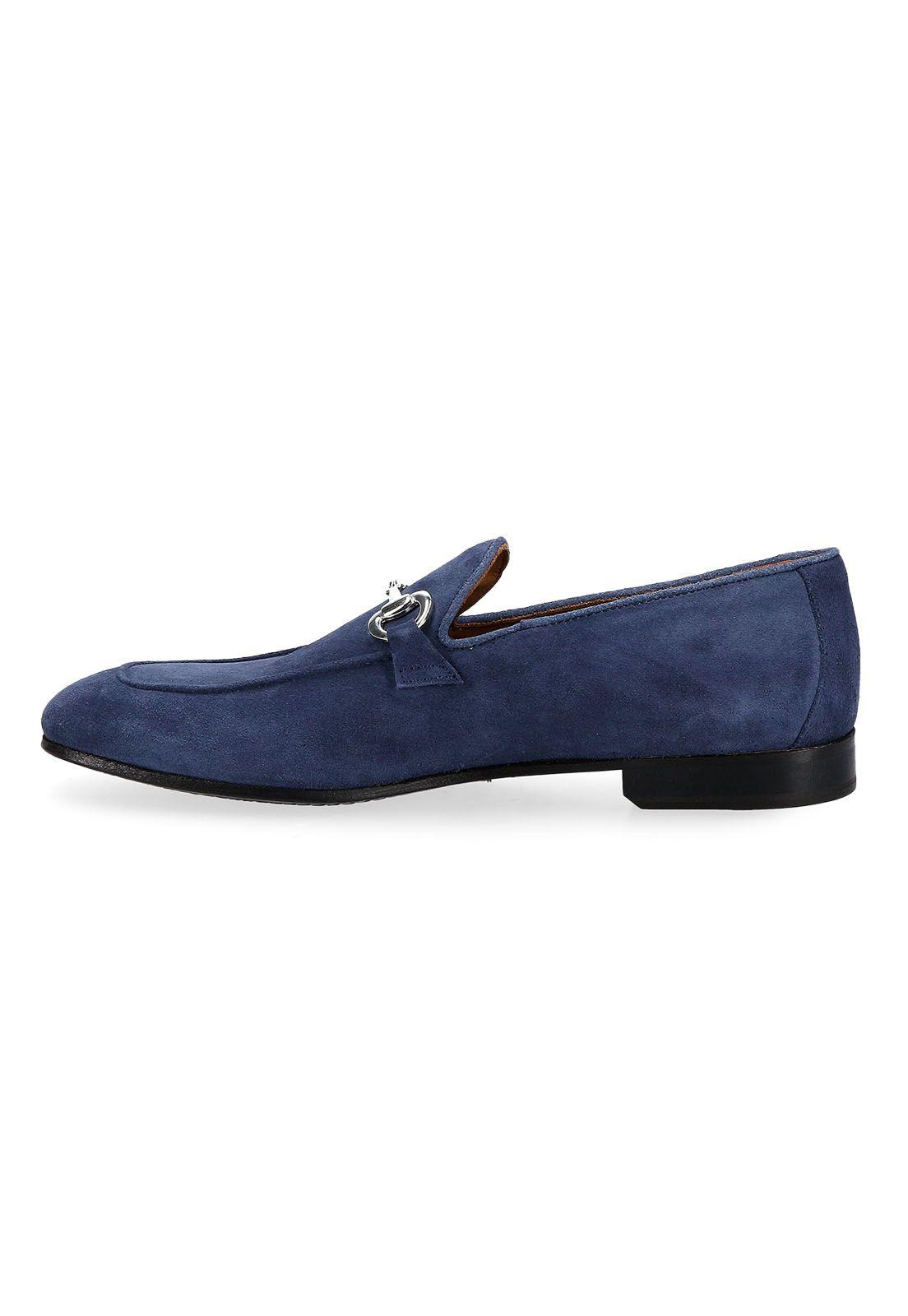 Mocasines Casual Italianos Proceno Moc Toe Bit Loafer Navy-1