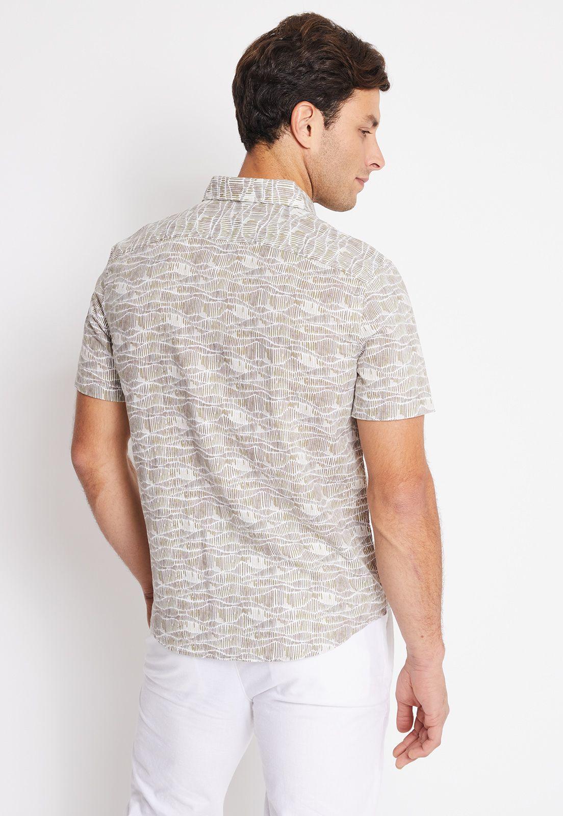 Camisa Hombre Manga Corta Estampada-1