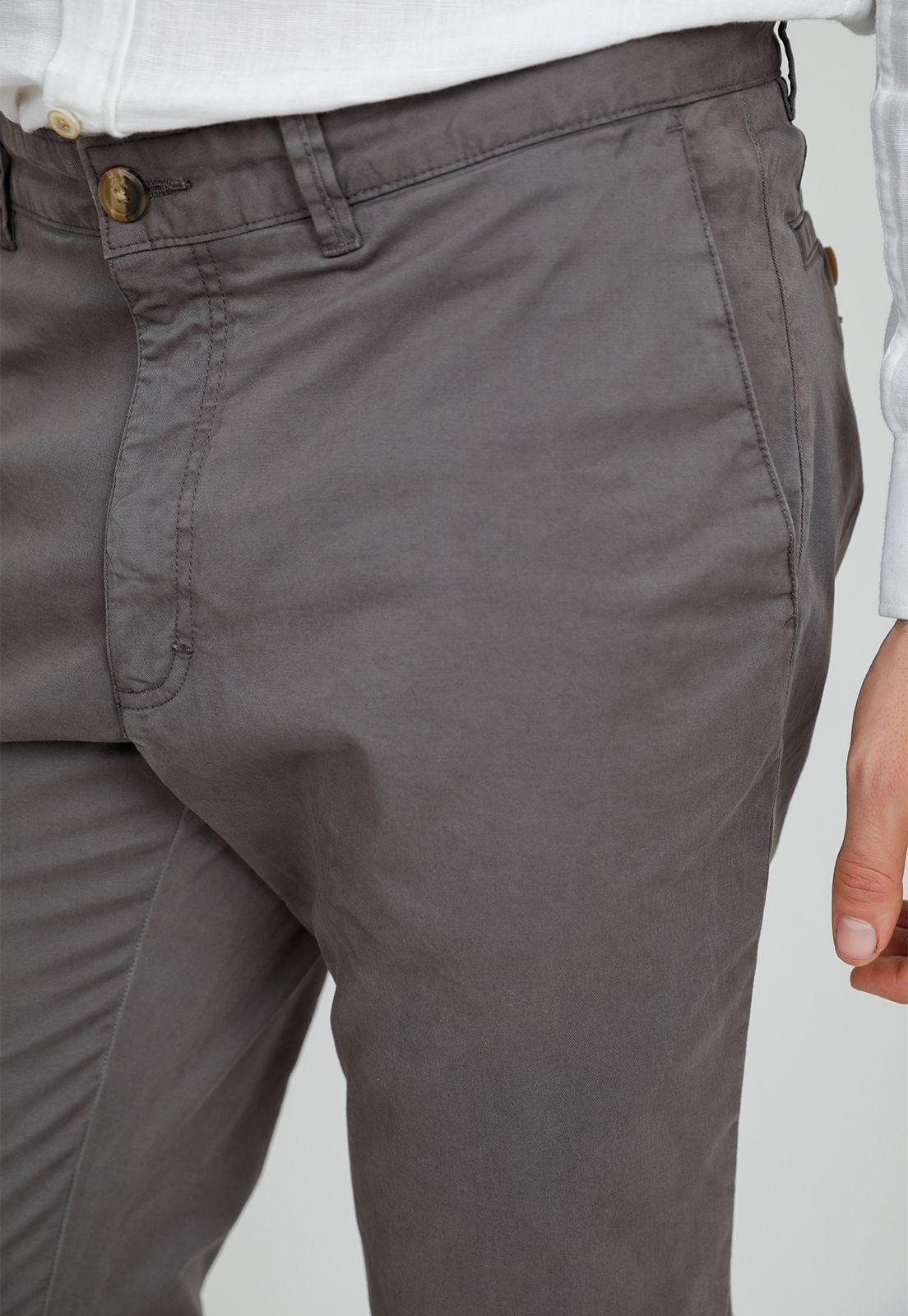 Pantalón hombre Slim Fit Vinci Algodón Gris-2
