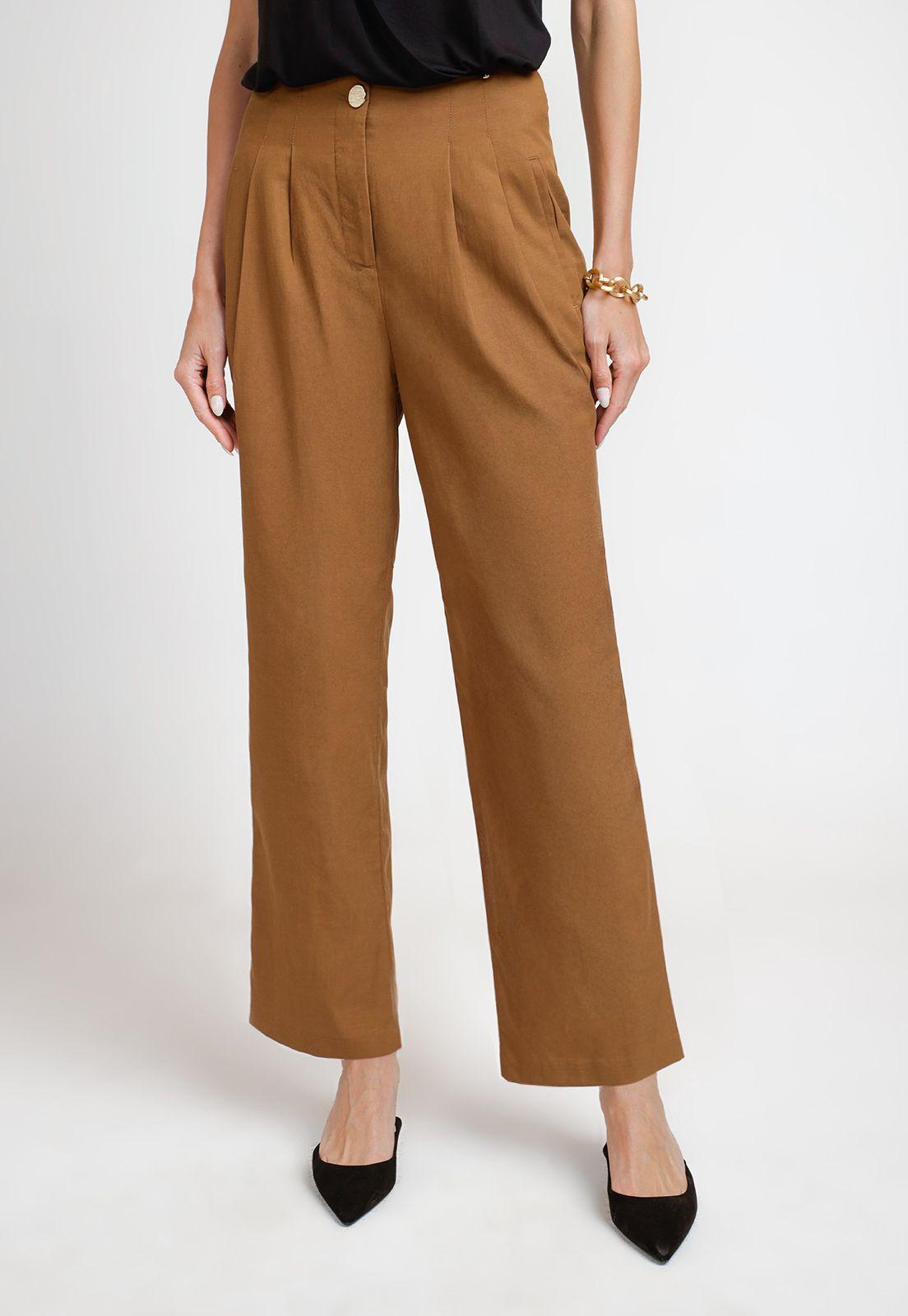 Pantalón de Mujer Modelo Aida Pant Color Camel-0