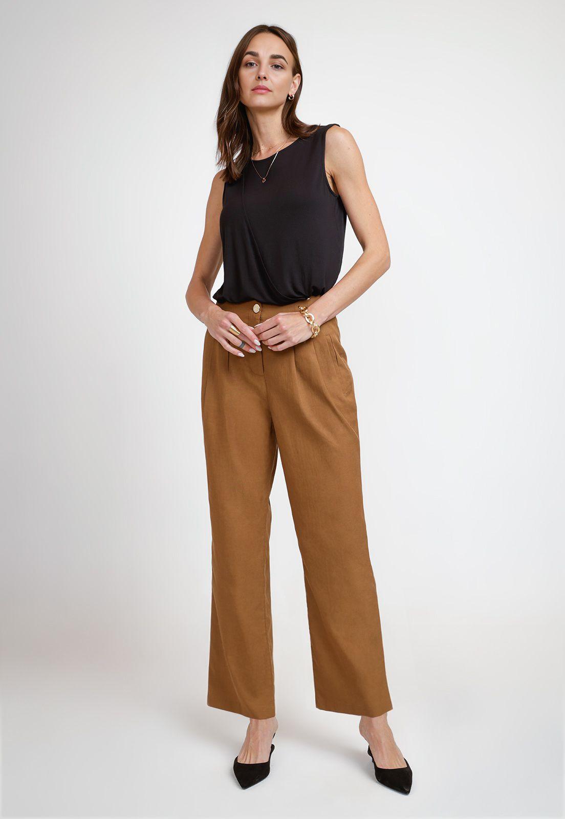 Pantalón de Mujer Modelo Aida Pant Color Camel-3