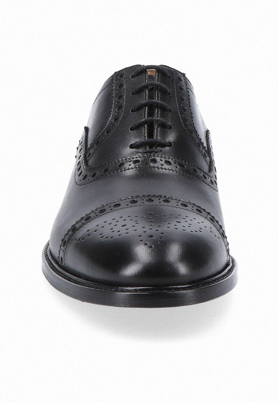 Zapatos Formal Italianos Voltago Cap Toe Bal Oxford Negro-2