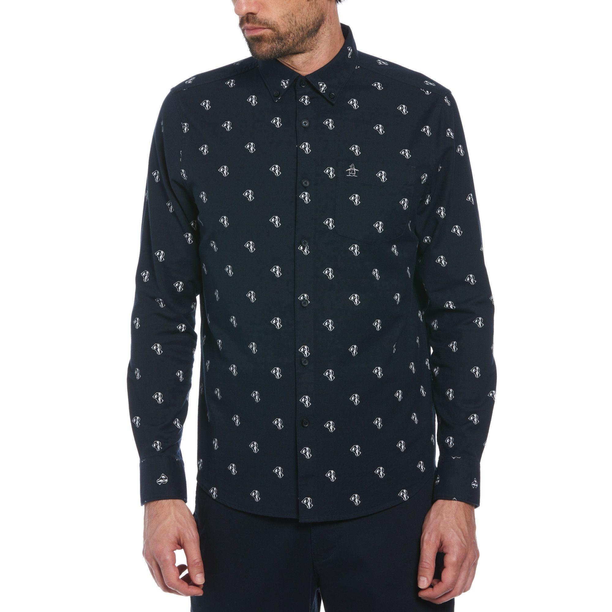 Camisa Hombre Estampado Navy-0