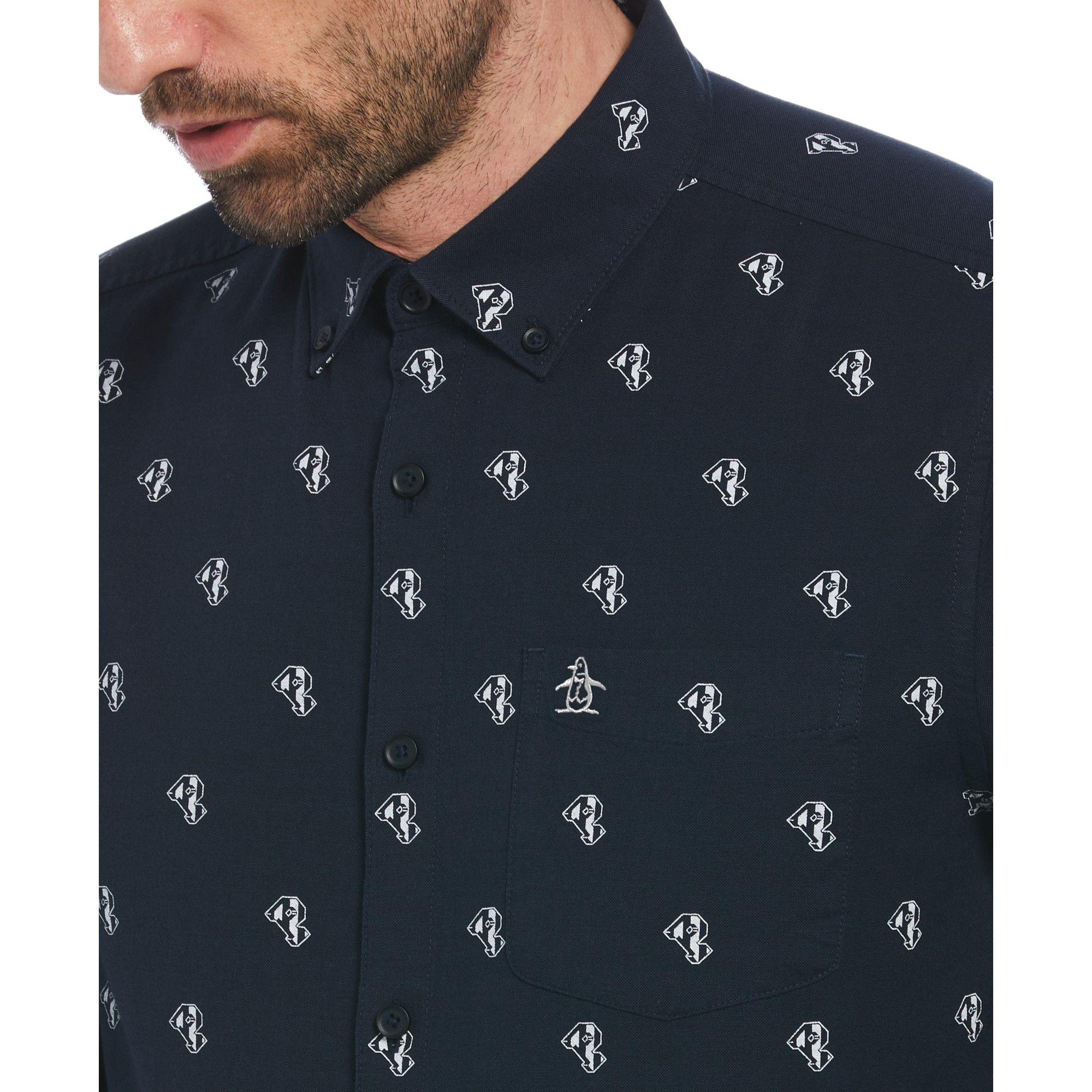 Camisa Hombre Estampado Navy-1