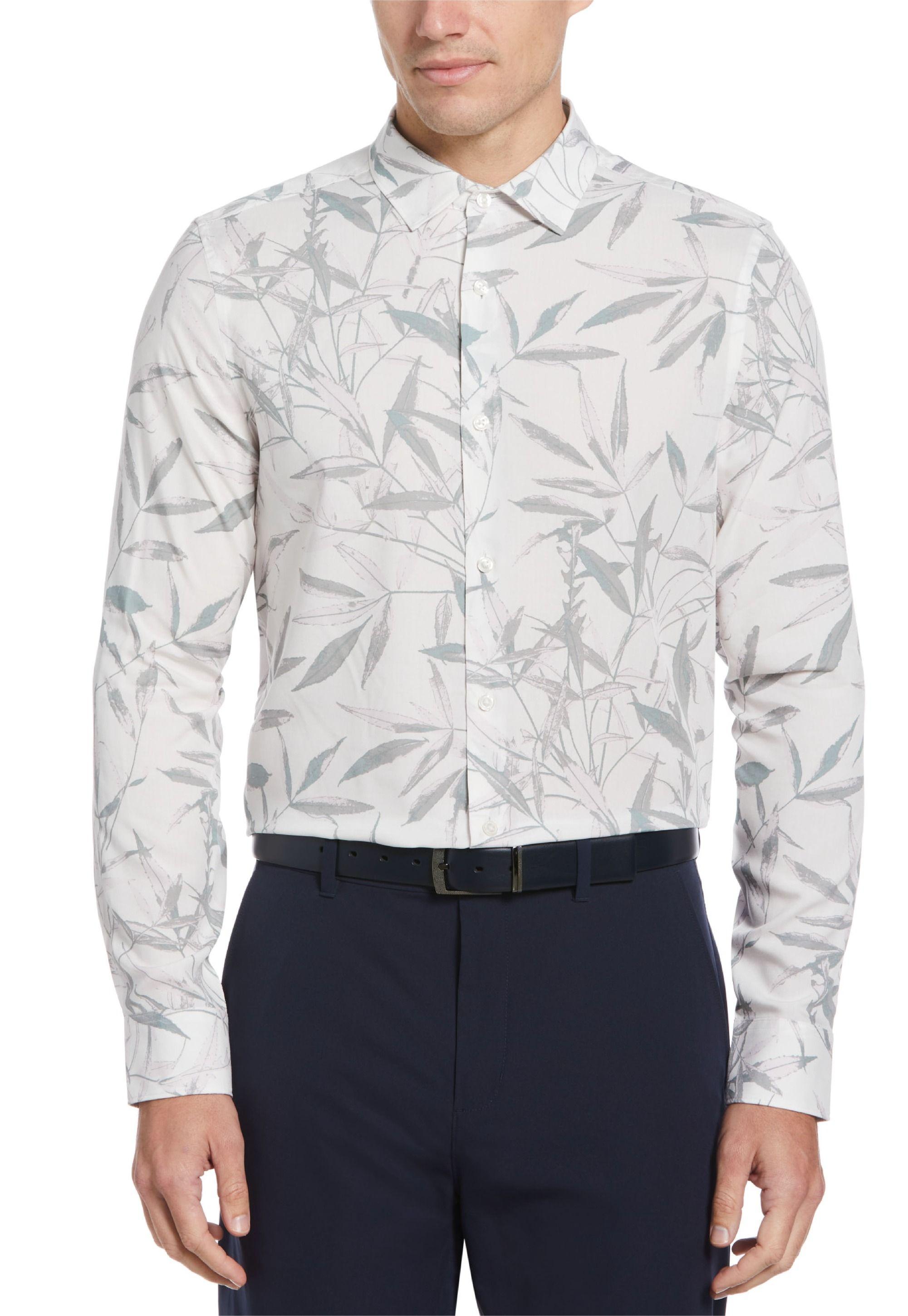 Camisa Casual Estampada Blanco-0