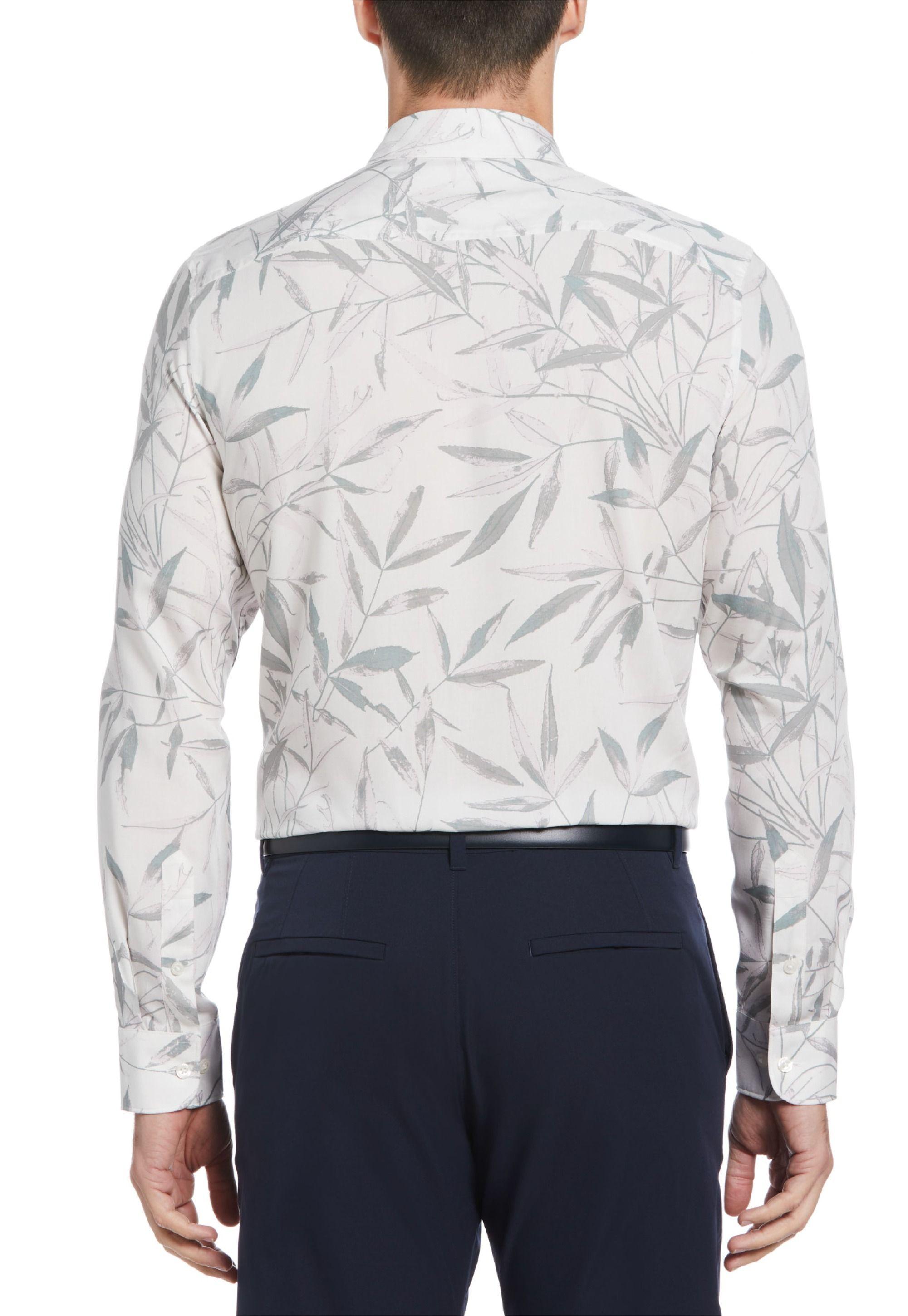 Camisa Casual Estampada Blanco-1