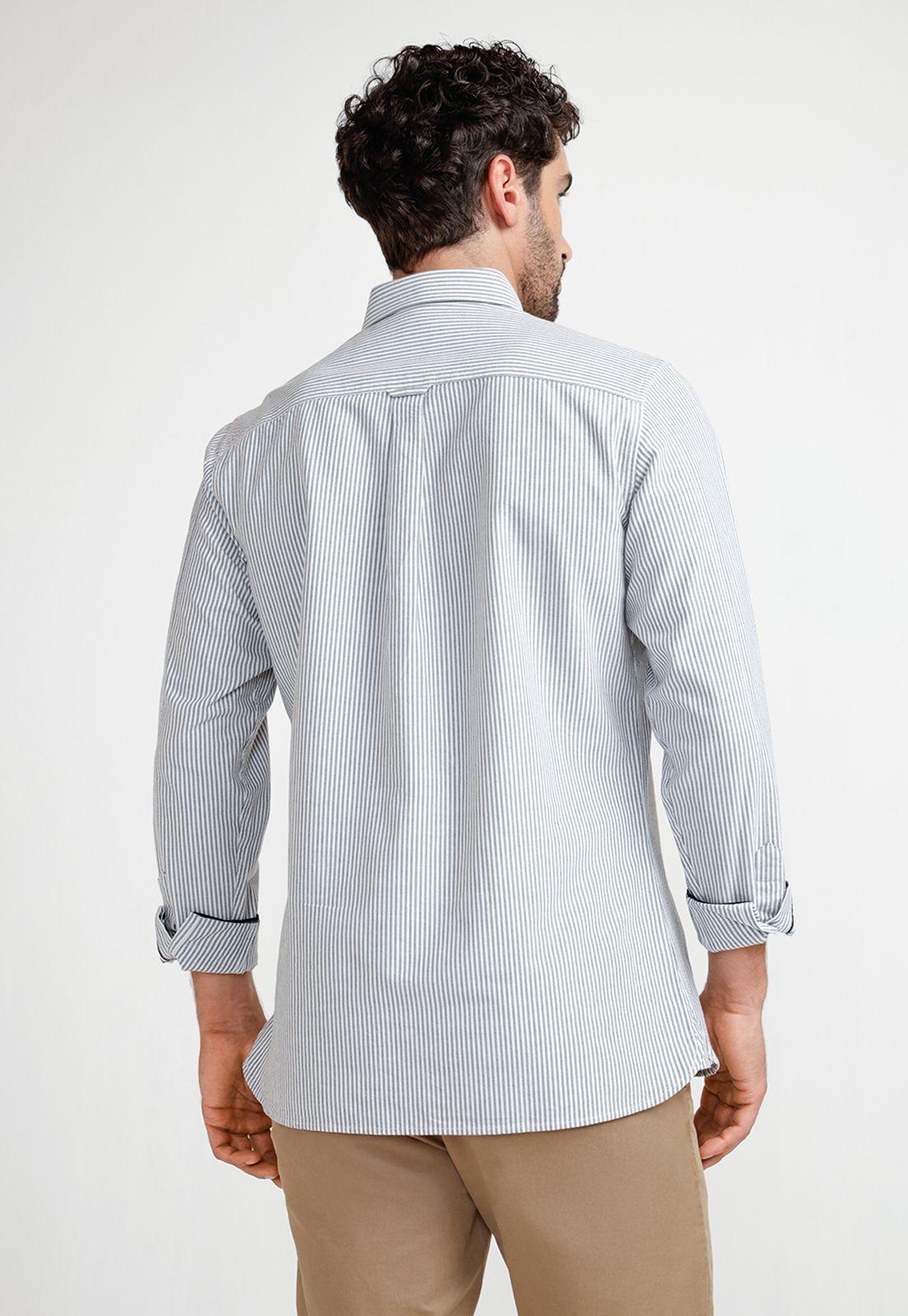 Camisa Rayas Hombre Beta Verde-1