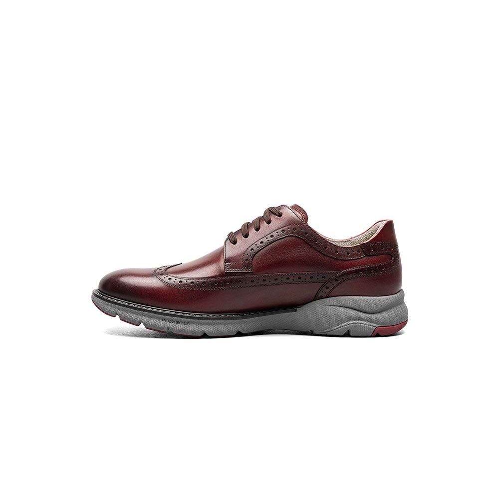 Zapatos Frenzi Wingtip Oxford Burdeo-1