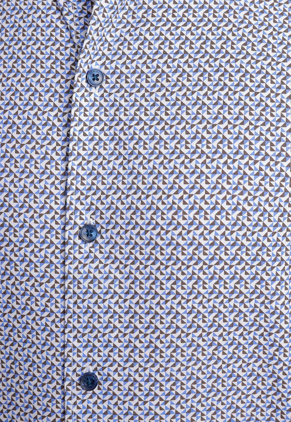 Camisa Manga Larga hombre Casual Slim Fit Baymax Algodón Azul-2