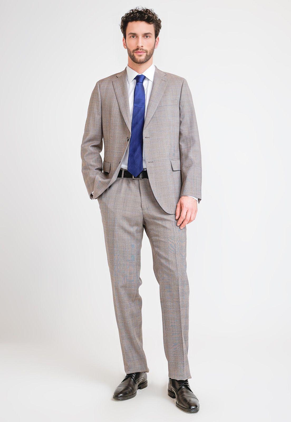Traje Hombre Formal Washable Executive Café Claro-0