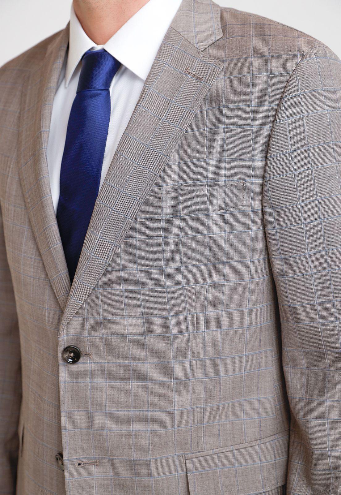 Traje Hombre Formal Washable Executive Café Claro-2
