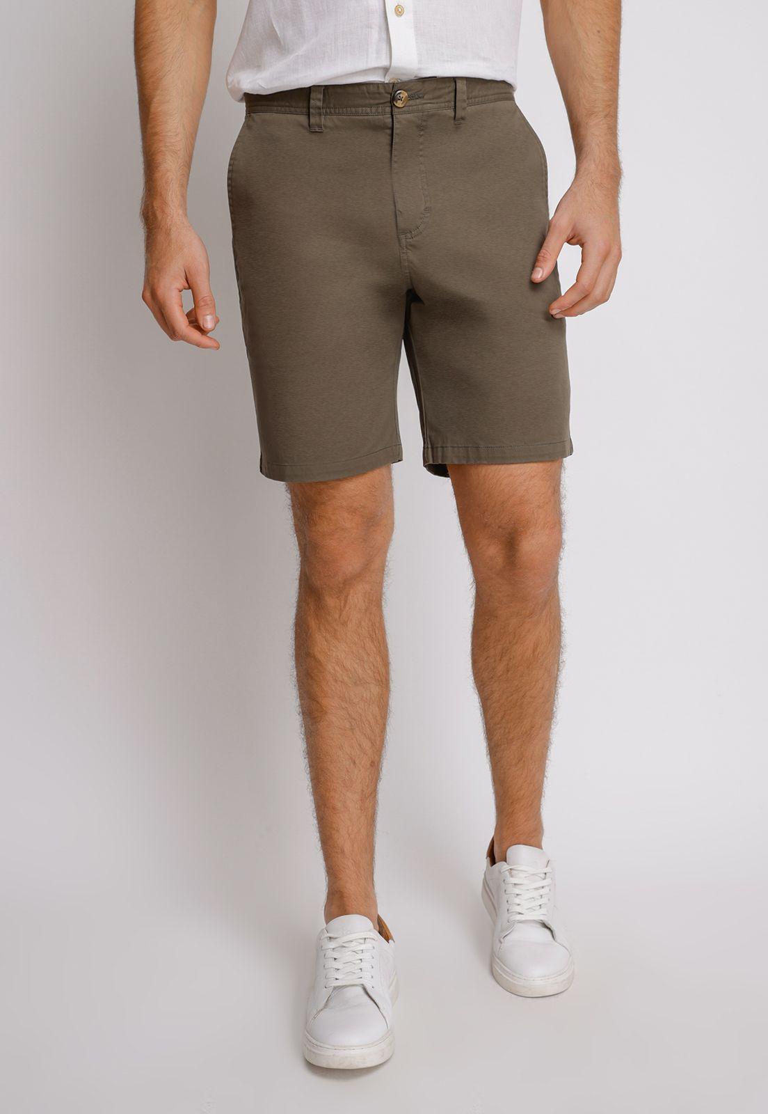 Shorts Hombre Slim Fit Valerio Algodón Verde-0