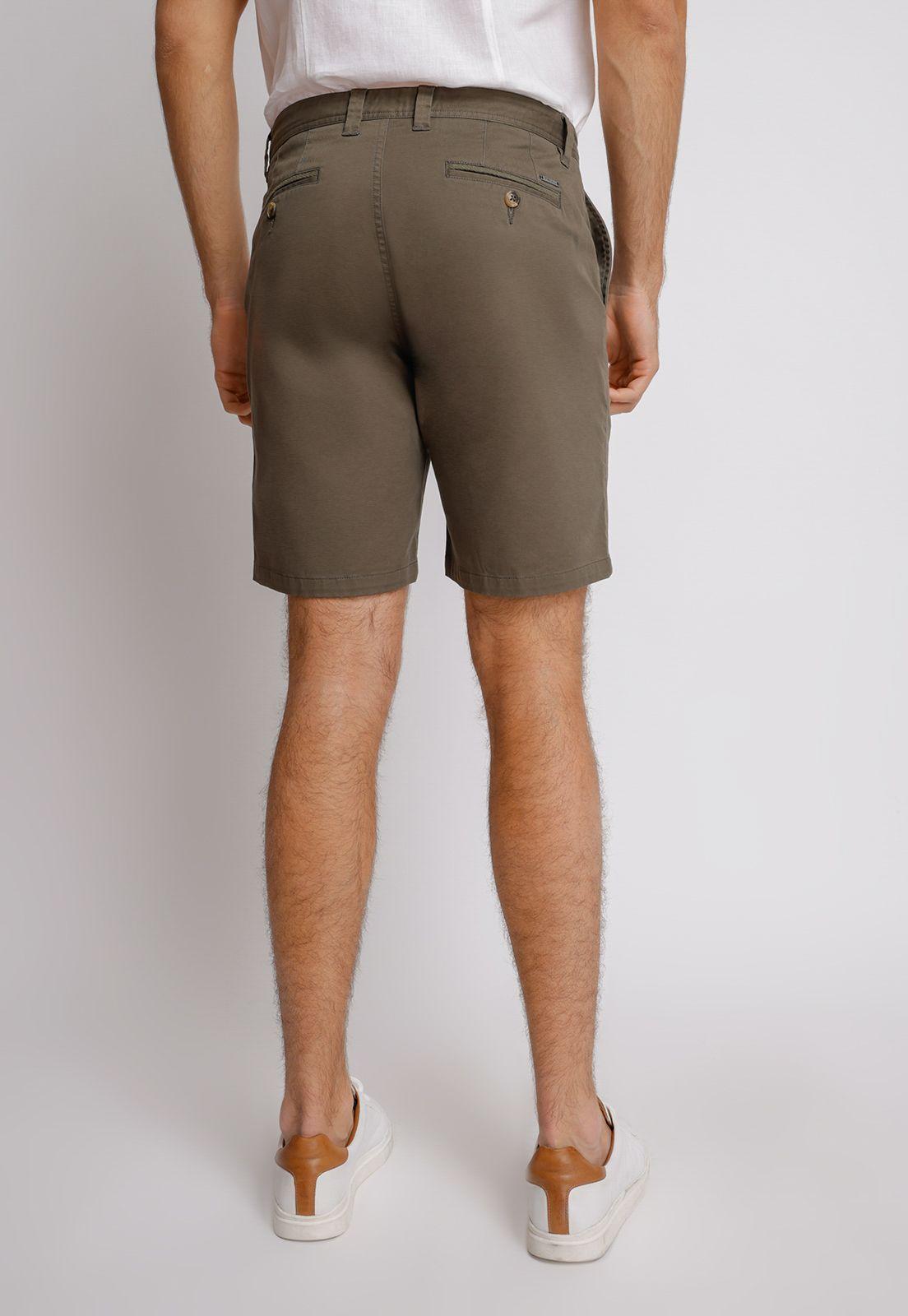 Shorts Hombre Slim Fit Valerio Algodón Verde-1