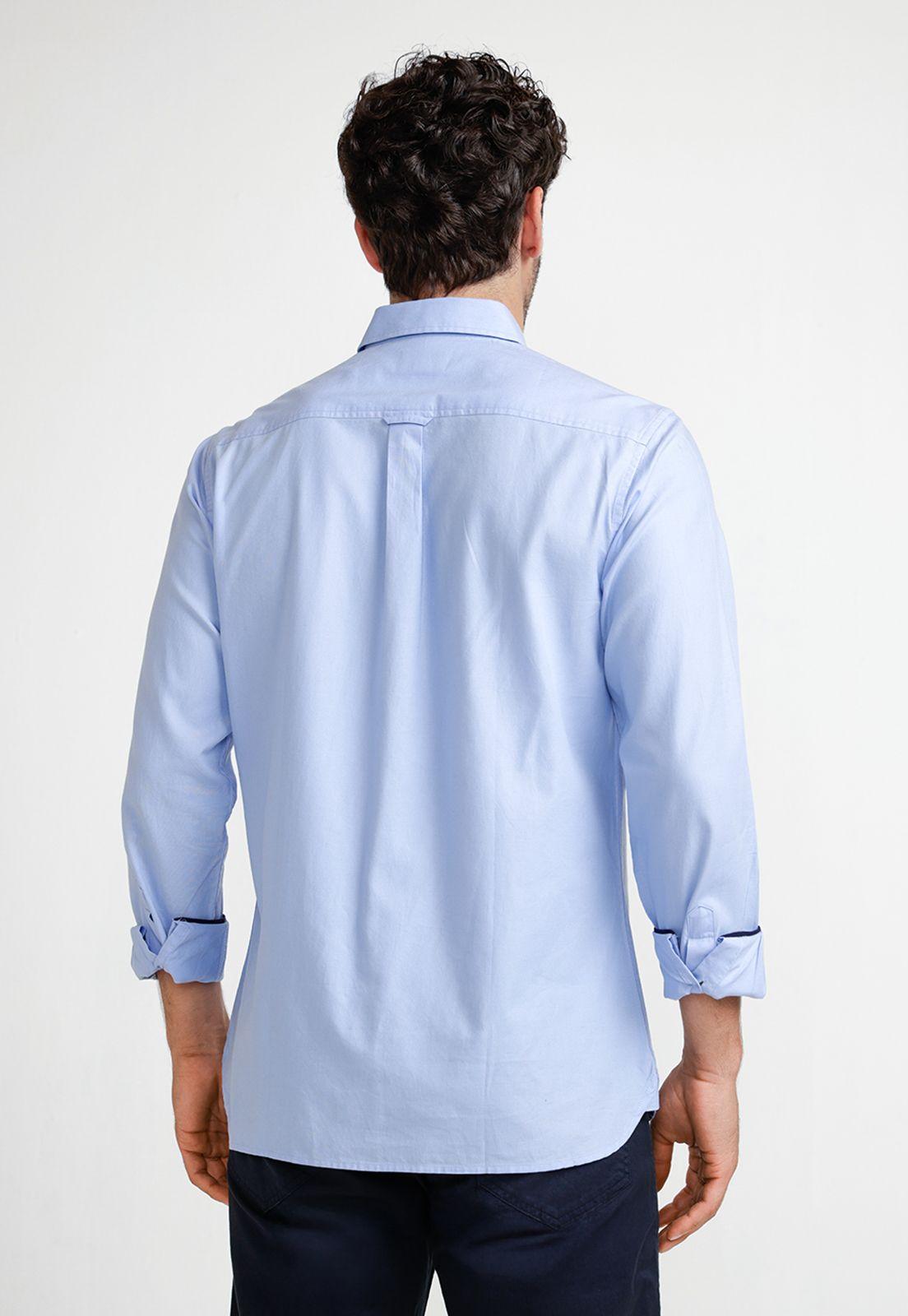 Camisa Oxford Hombre Blake Celeste-1