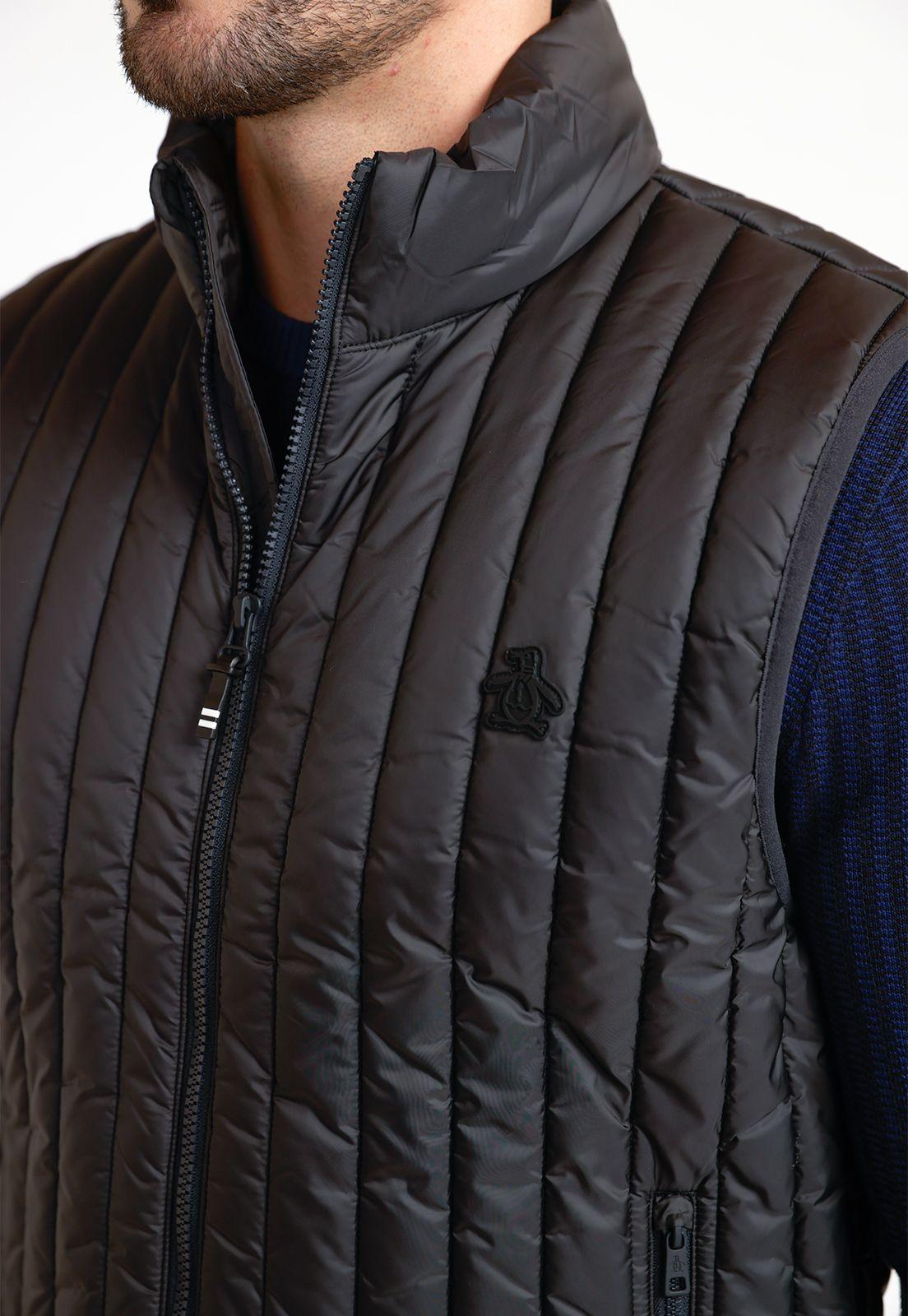 Parka Sin Manga Hombre Negra-2