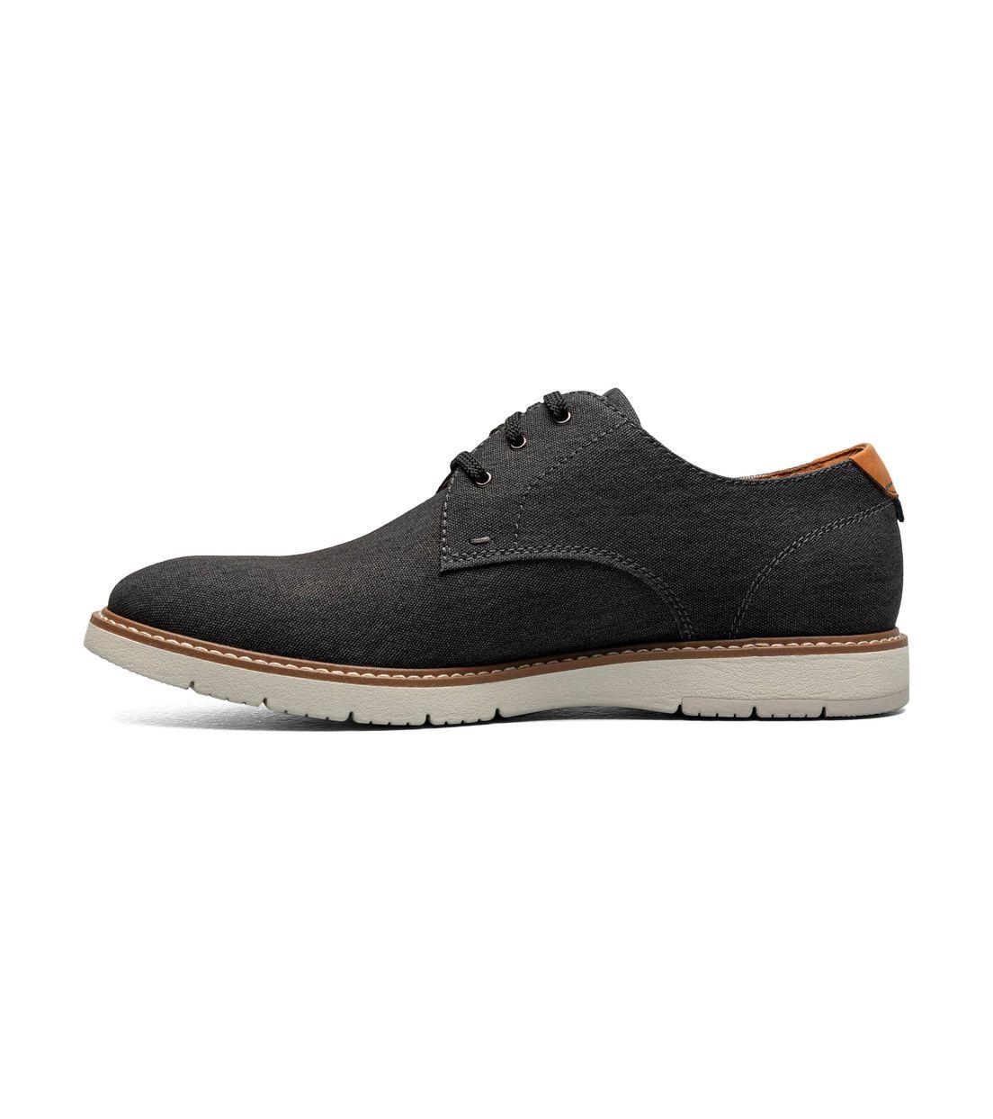 Zapatos Casual Vibe Canvas Plain toe Oxford Negro-4