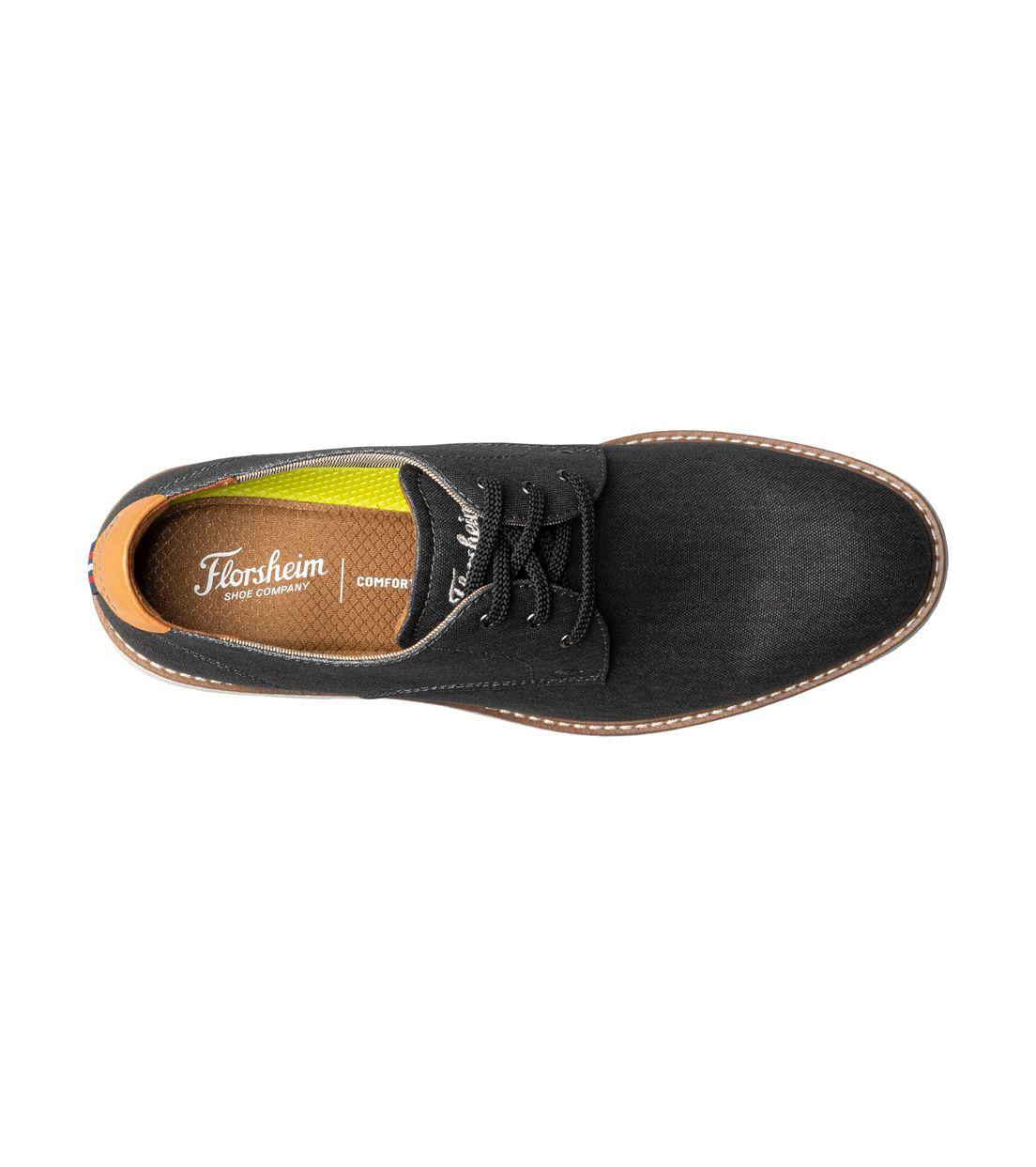 Zapatos Casual Vibe Canvas Plain toe Oxford Negro-5