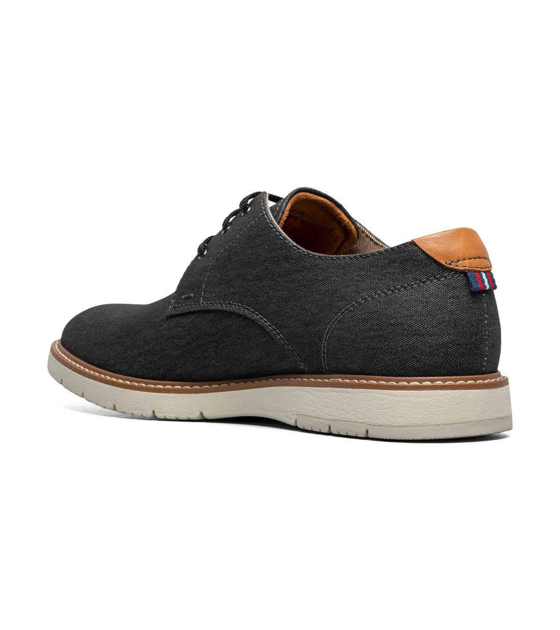 Zapatos Casual Vibe Canvas Plain toe Oxford Negro-7
