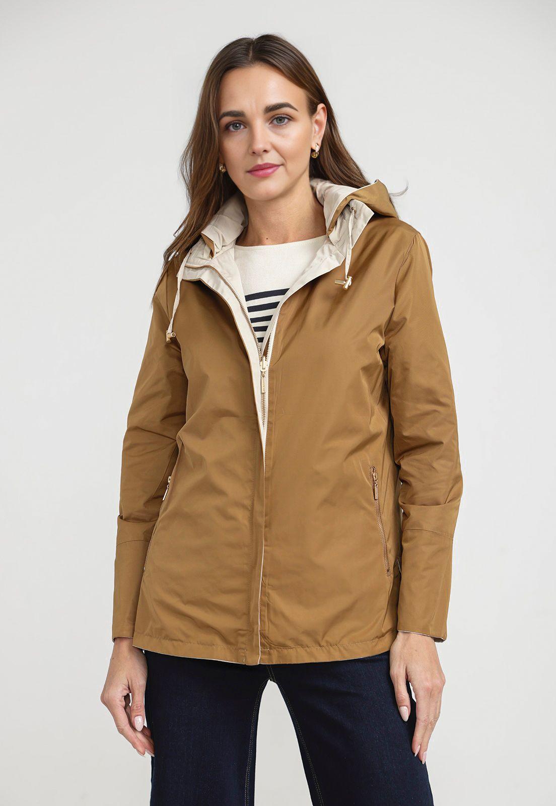 Chaqueta Mujer Eva Reversible Beige-1