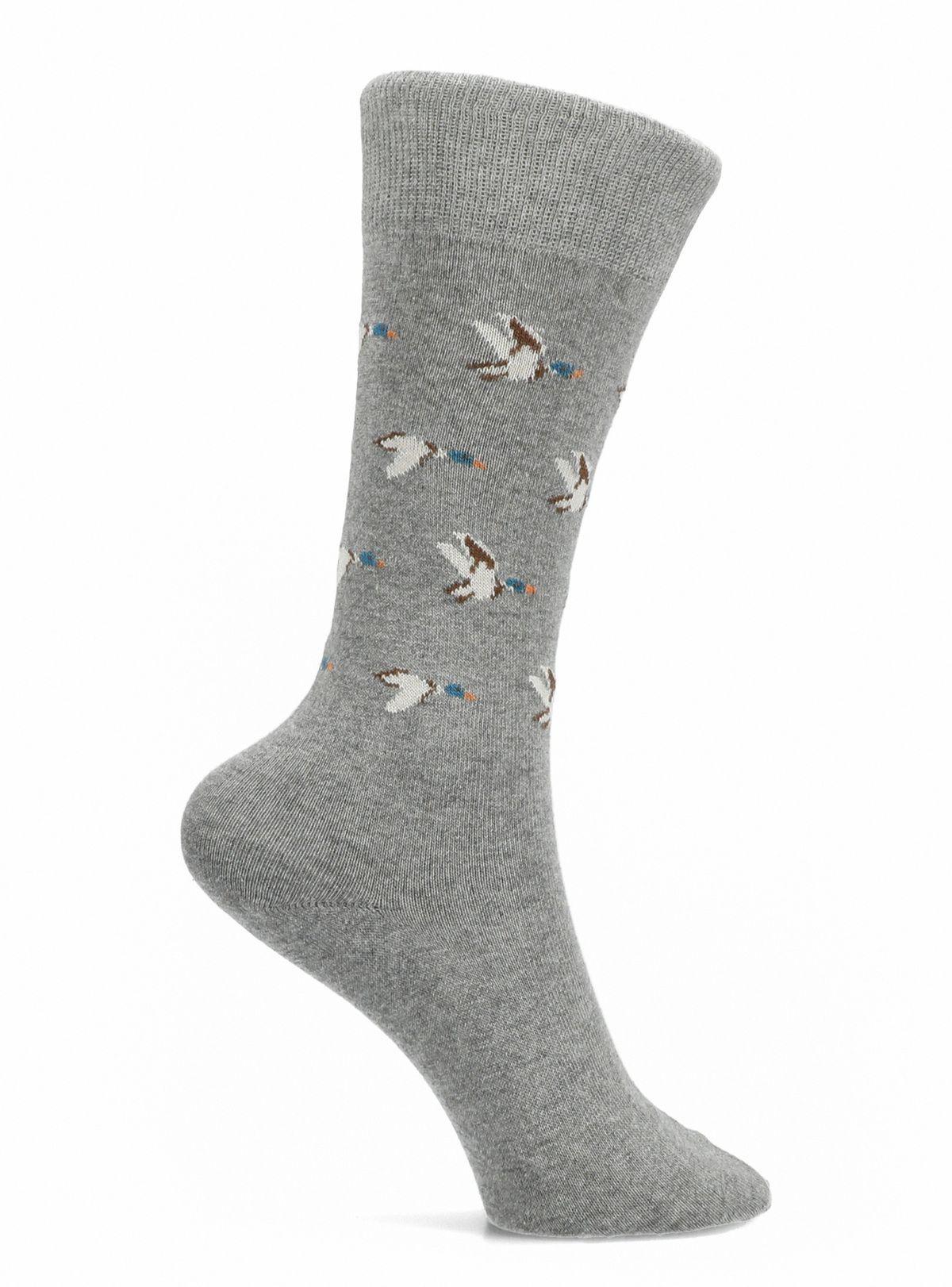 Calcetín Casual Gris Aves-0