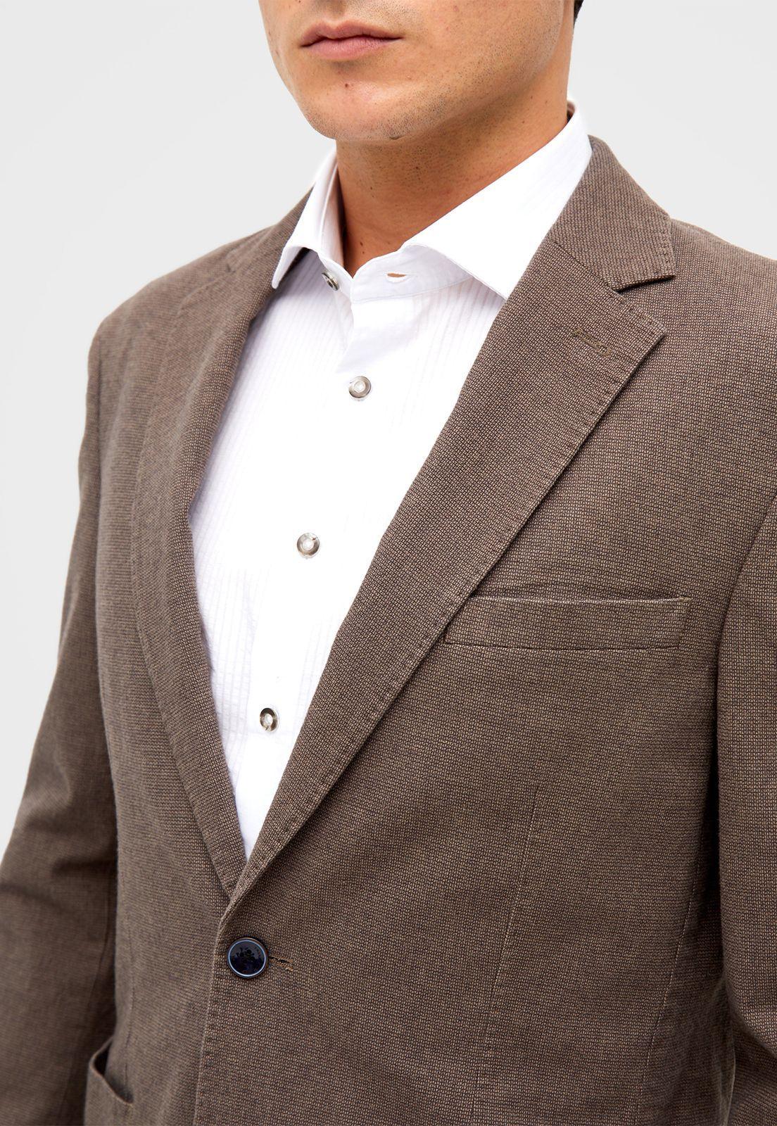 Chaqueta Micro Trending  Café-2