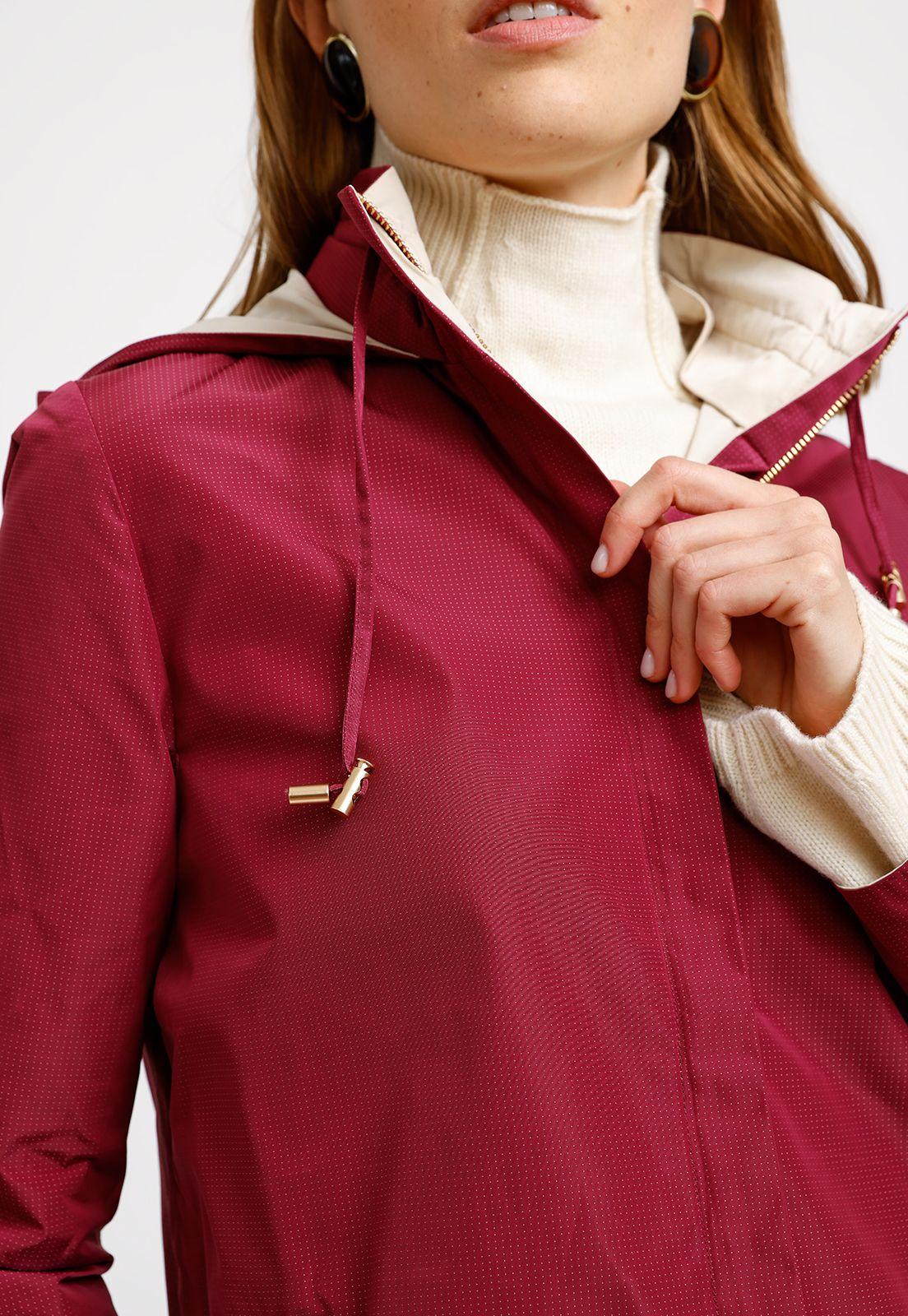 Chaqueta Reversible Burdeo Eva Mujer-4