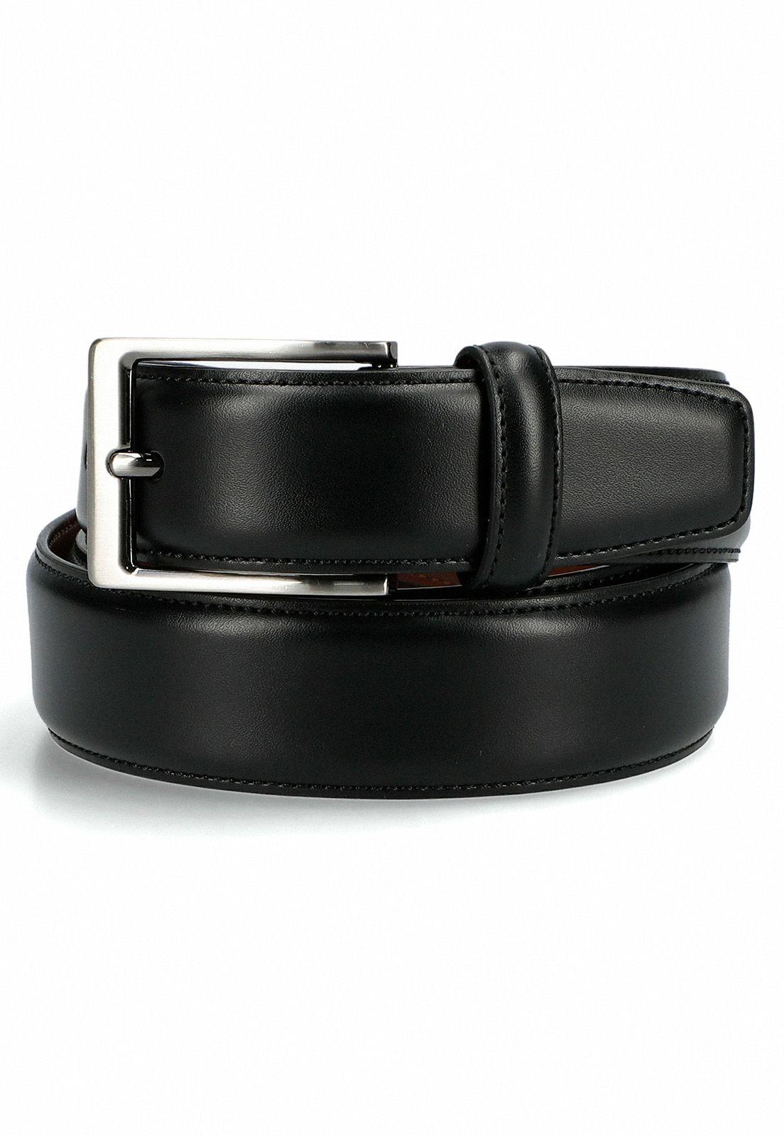 Cinturon Formal Cuero Negro-0