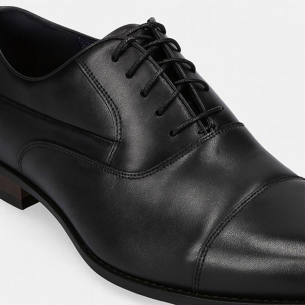Zapato Formal Liso Cuero Negro-2