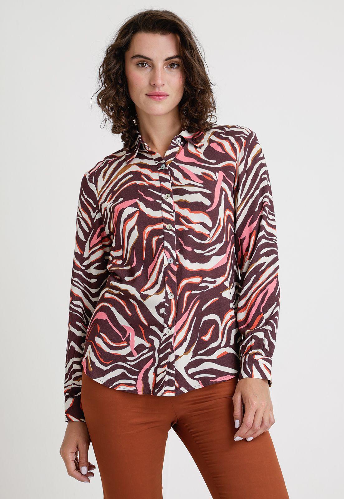 Blusa De Mujer Modelo Sahara Color Burdeo-0