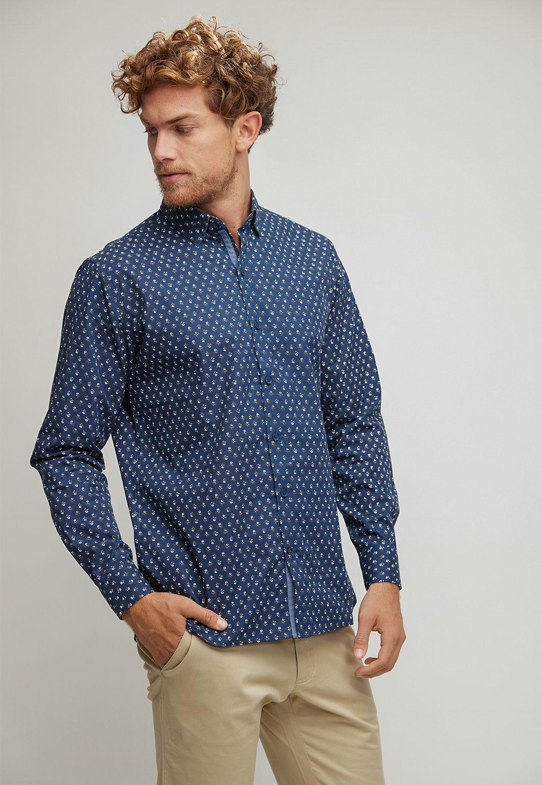 Camisa Bucky azul marino-0