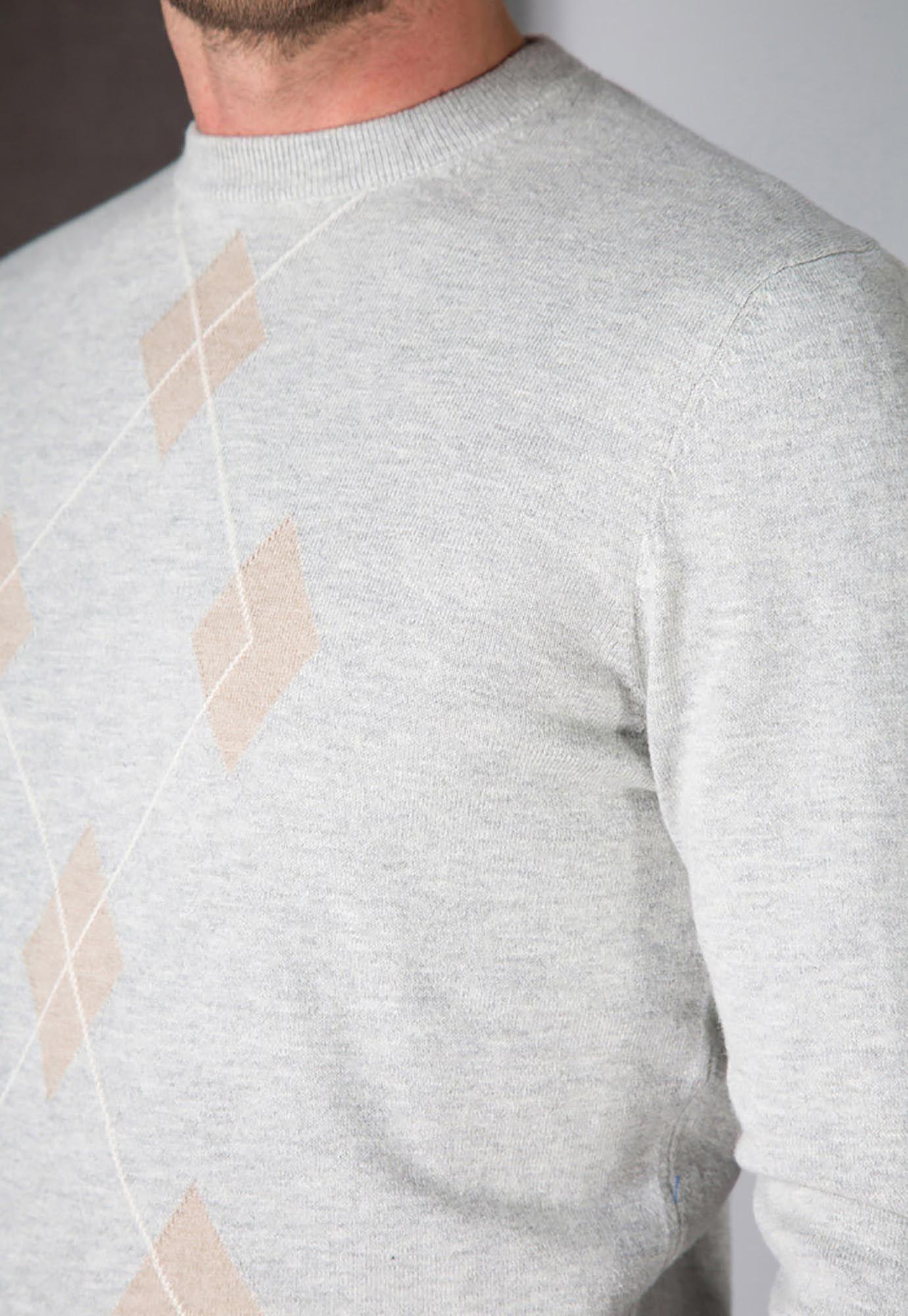 Sweater Diamond Gris Melange-3