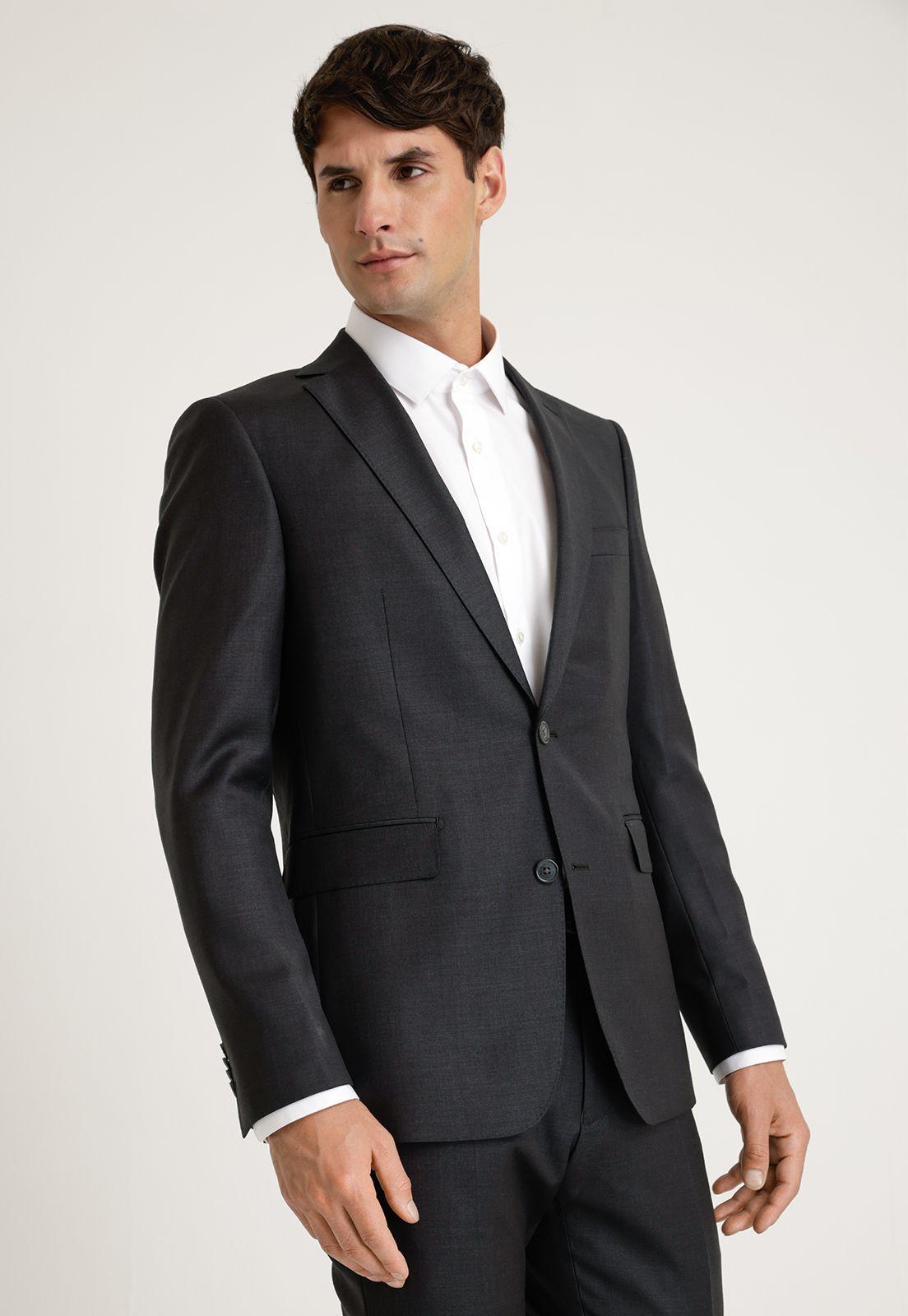 Chaqueta Formal Suit Separate Lana Marengo-0