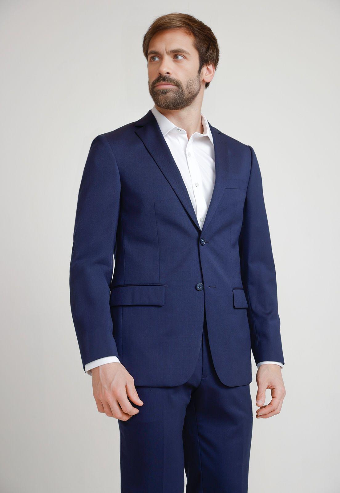 Chaqueta Formal Hombre Azul-0