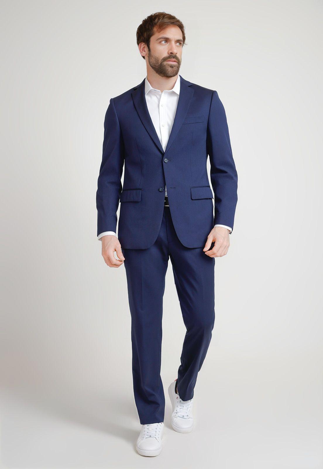 Chaqueta Formal Hombre Azul-3