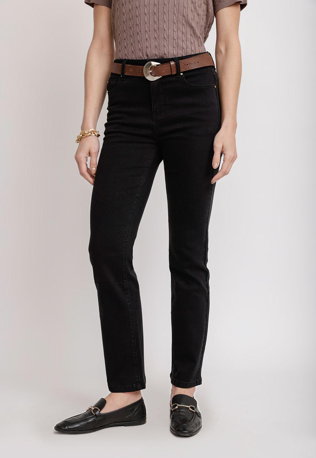 Jeans Recto Negro Charlot26 Mujer-0