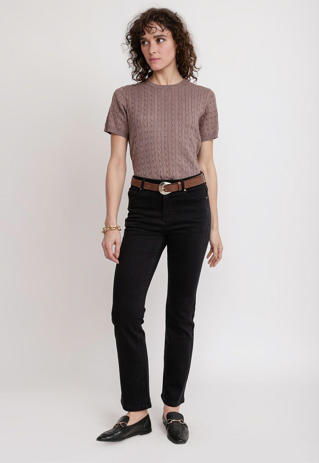 Jeans Recto Negro Charlot26 Mujer-3