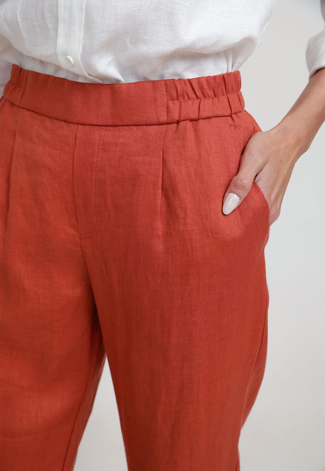 Pantalón de Mujer Modelo Clara Color Terracota-2