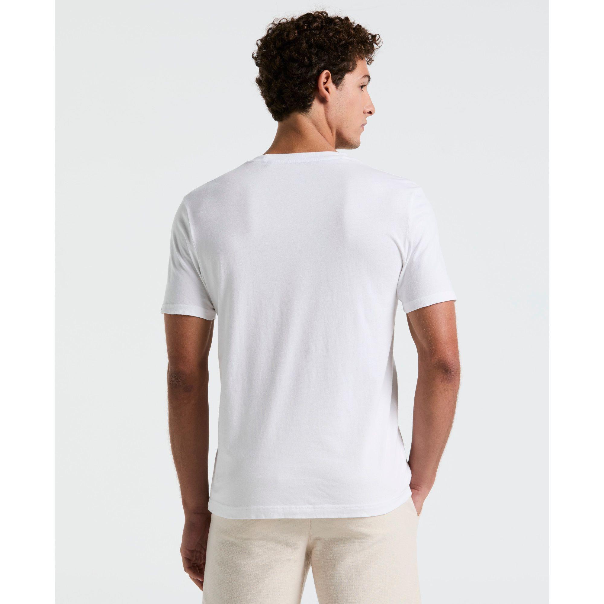 Polera Hombre Manga Corta Blanca-1
